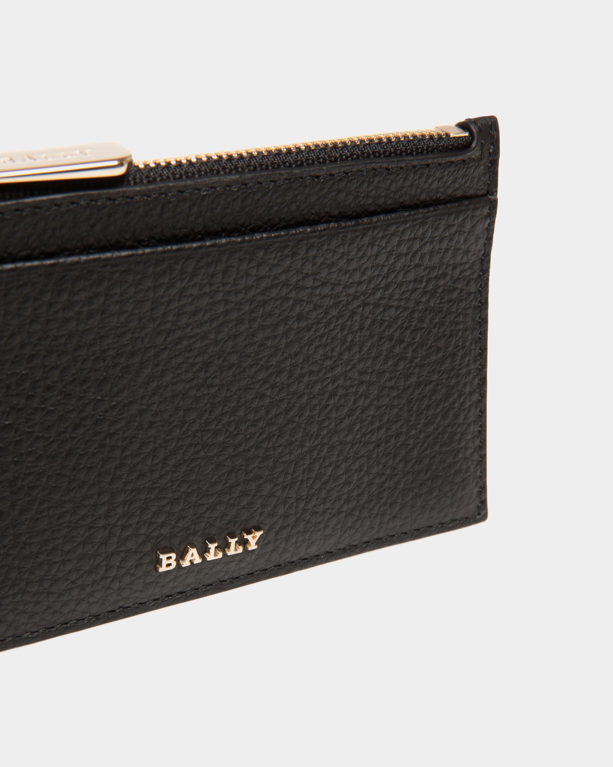 Bally Global - Porte-Cartes De Visite En Cuir Noir - Noir