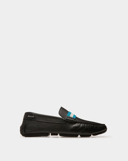 Pilot Driver in Black Grained Leather