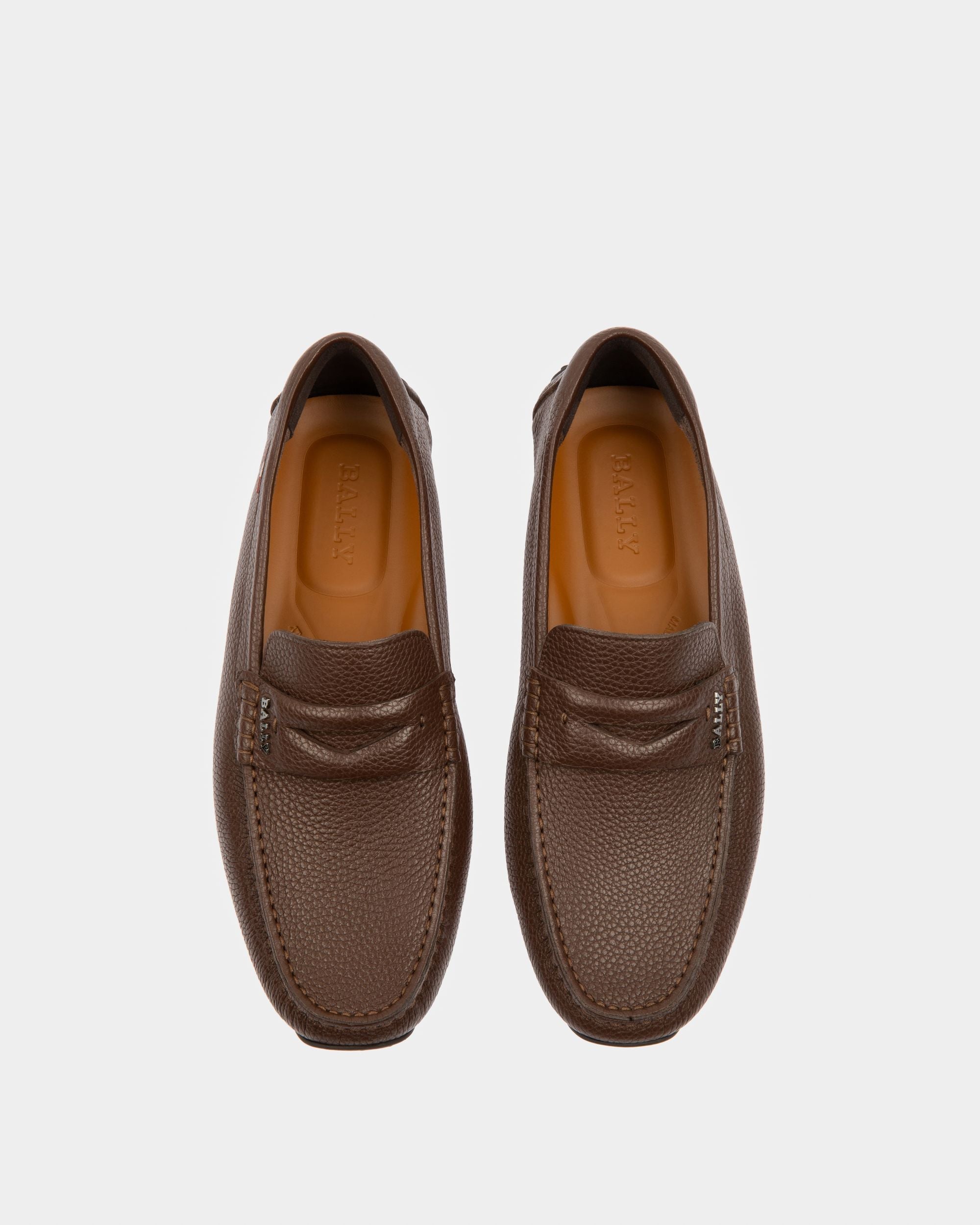 Bally Global - Chaussures Driver Pavel En Cuir Marron - Marron