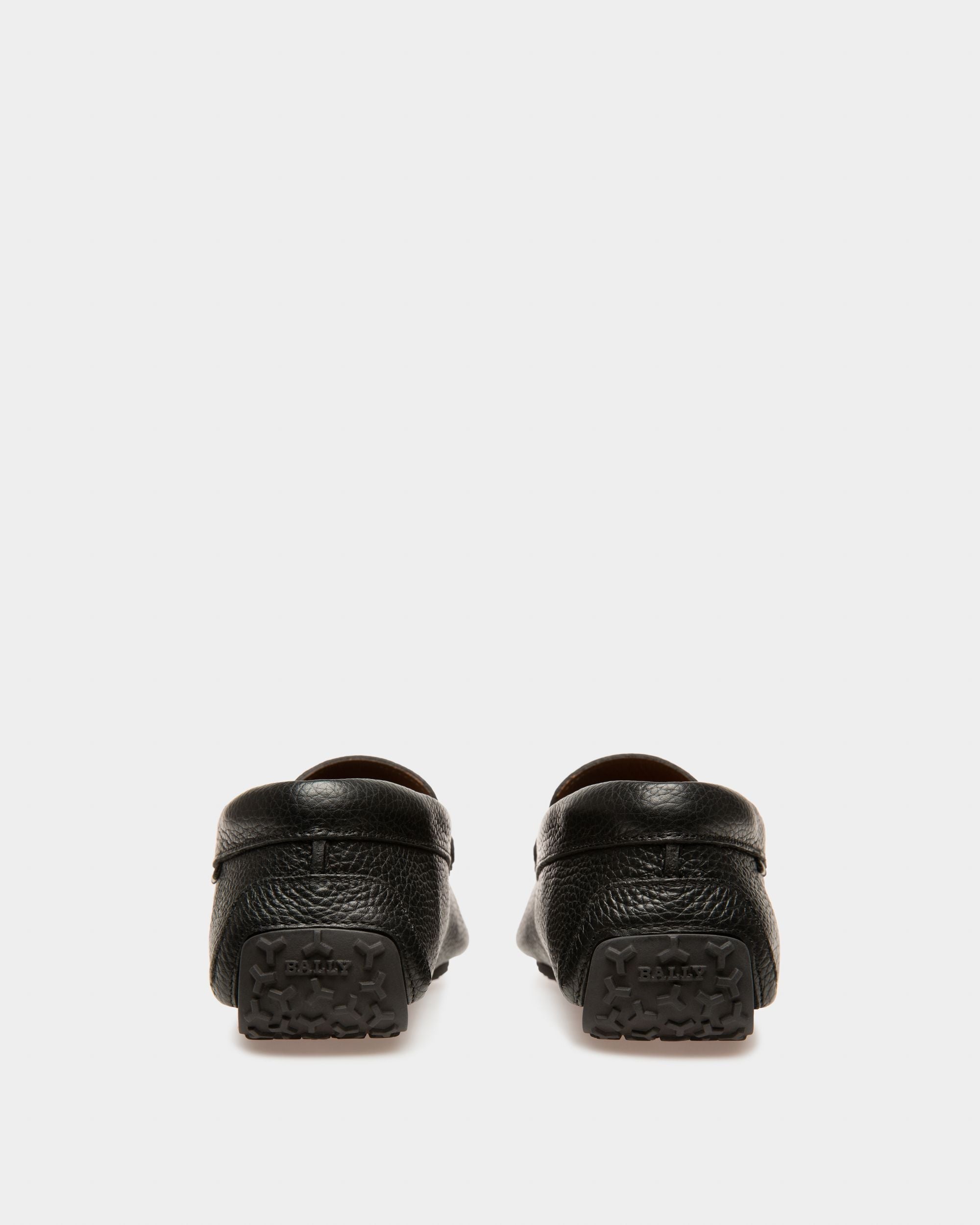 Bally Global - Pavel Leather Drivers In Black - Negro