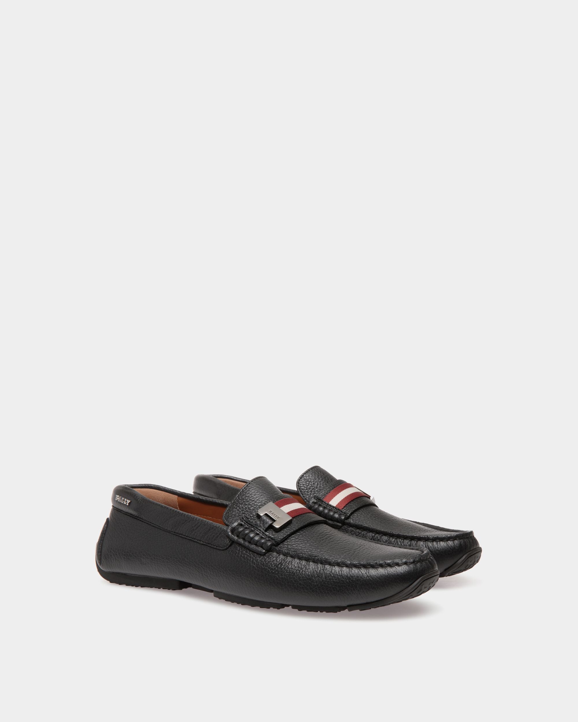 Bally Global - Pilot Drivers In Black Leather - Black