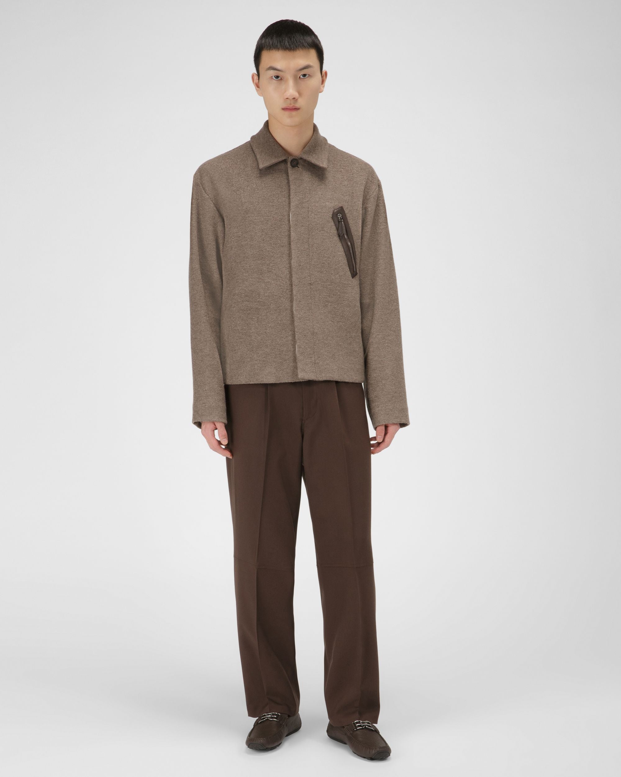 Bally Global - Parsal Drivers En Cuir Marron Ébène - Marron