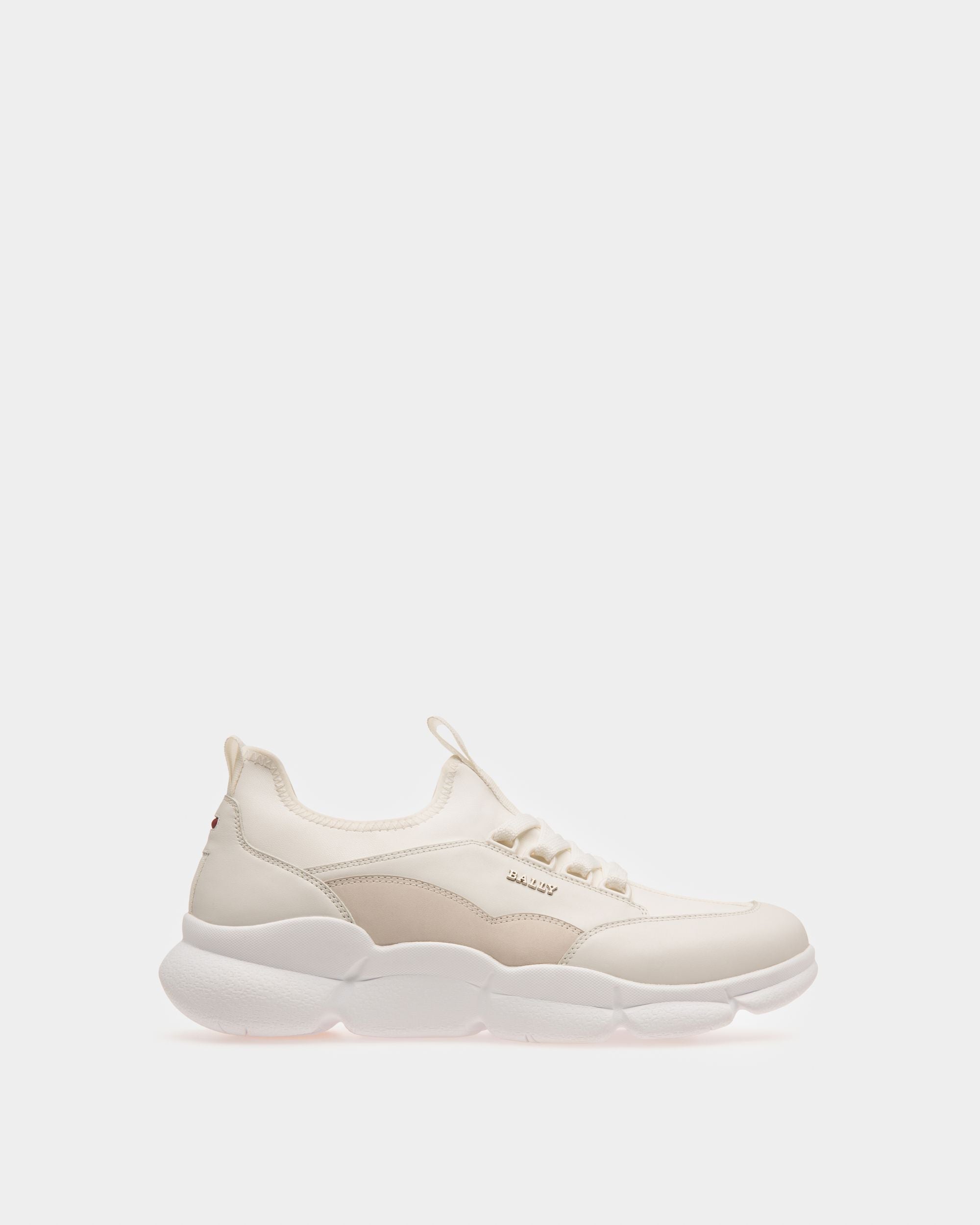 Bally Global - Bally Escapes Passe Partout Sneakers En Cuir Blanc - Blanc