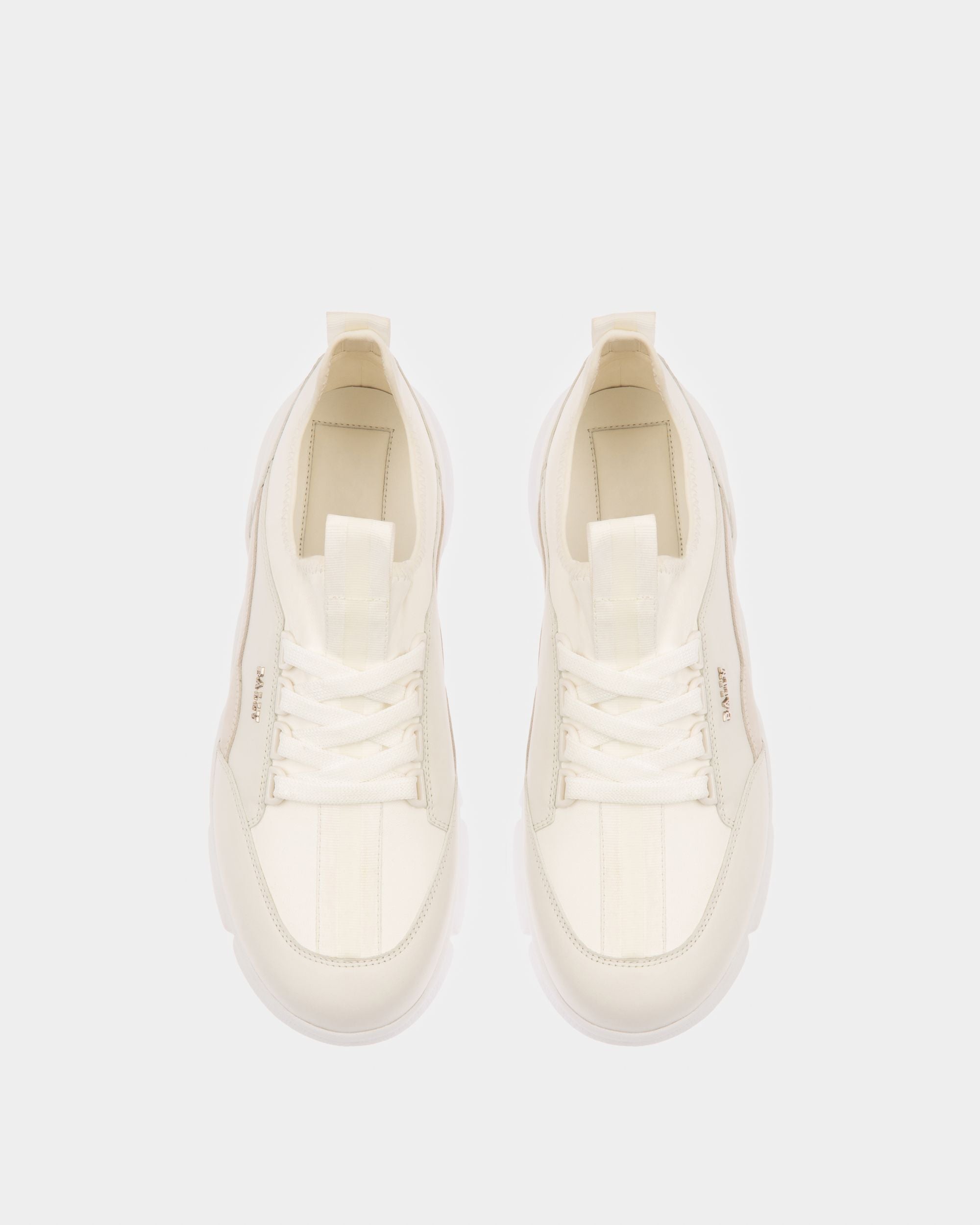 Bally Global - Bally Escapes Passe Partout Sneakers En Cuir Blanc - Blanc