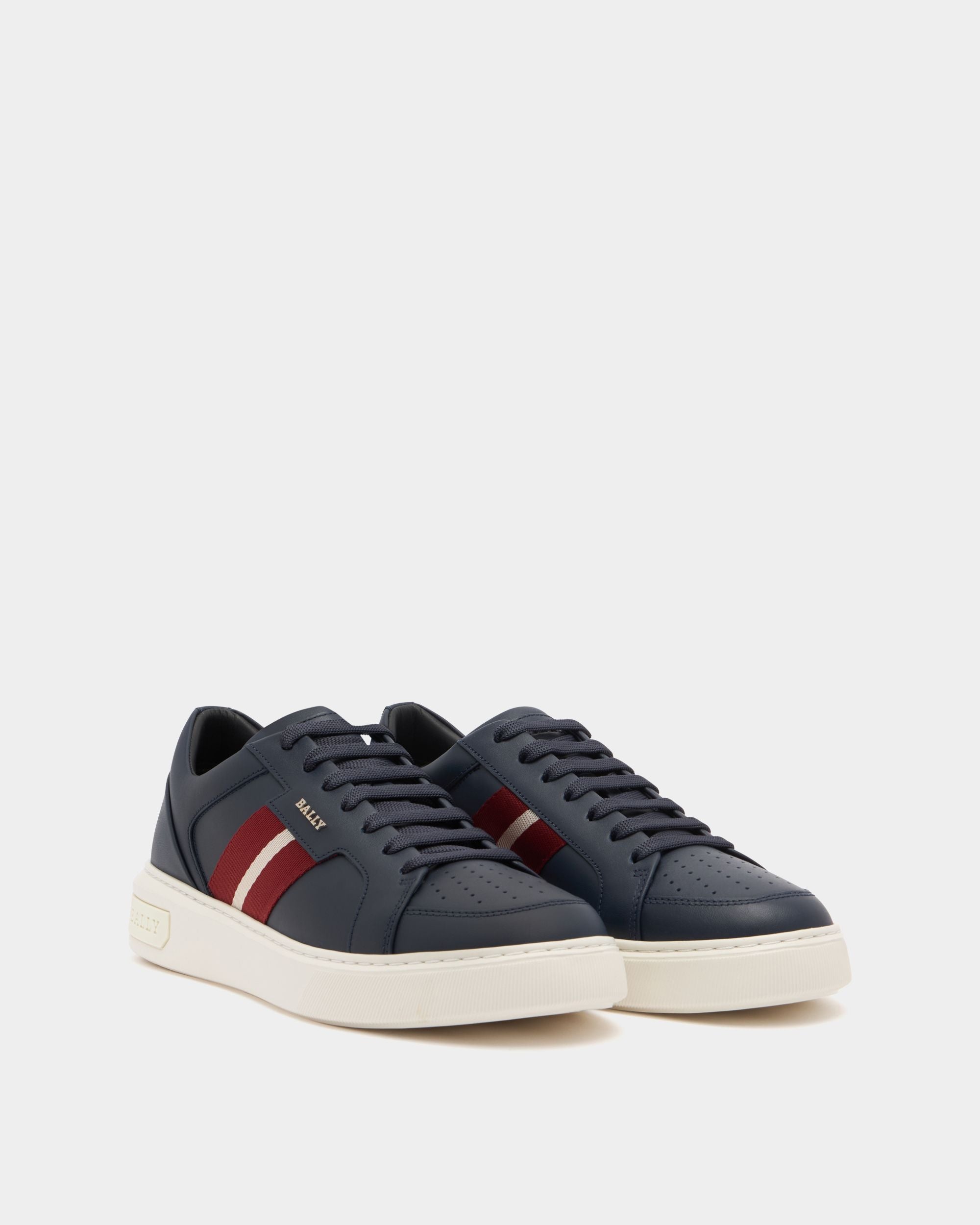 Bally Global - Bally Lift Sneaker In Blue Leather - Blue