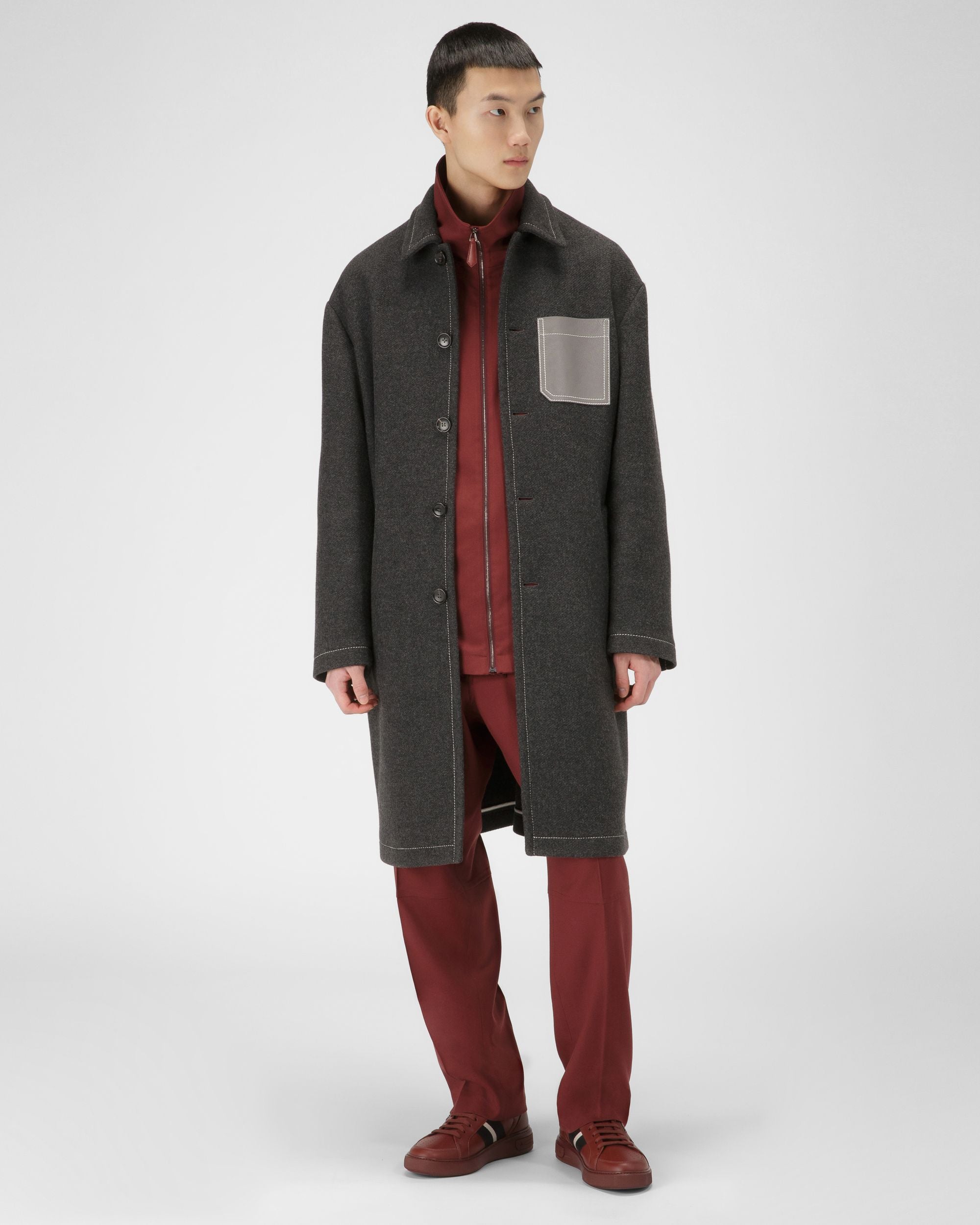 Bally Global - Moony Sneakers En Cuir Rouge Héritage - Rouge