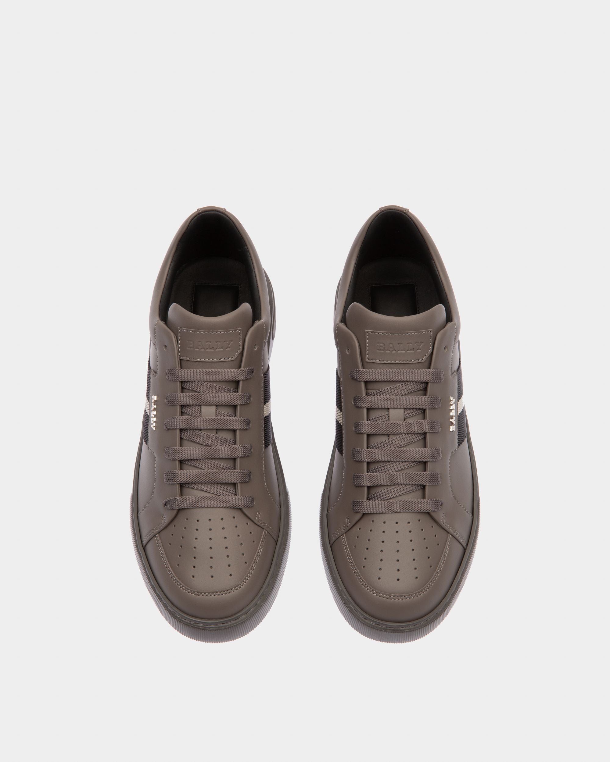 Bally Global - Moony Sneakers En Cuir Minéral Foncé - Gris