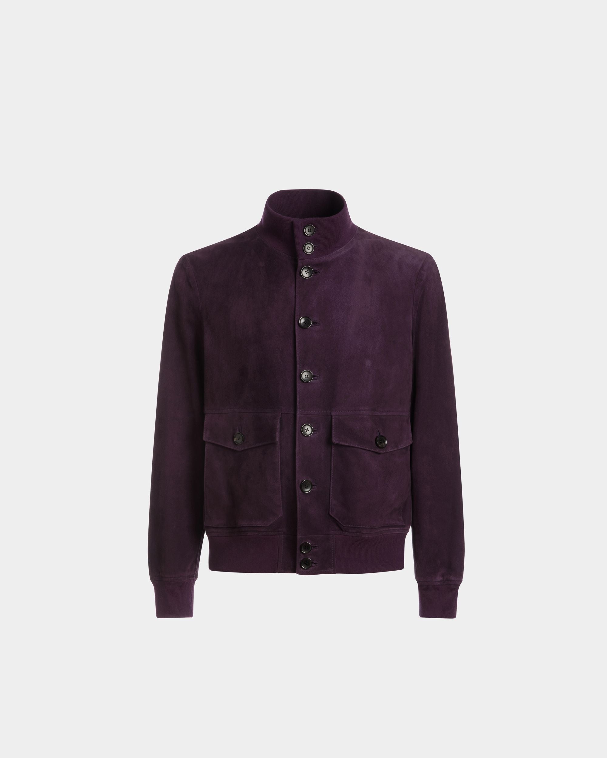 Bally Global - Bómber De Cuello Alto - Púrpura