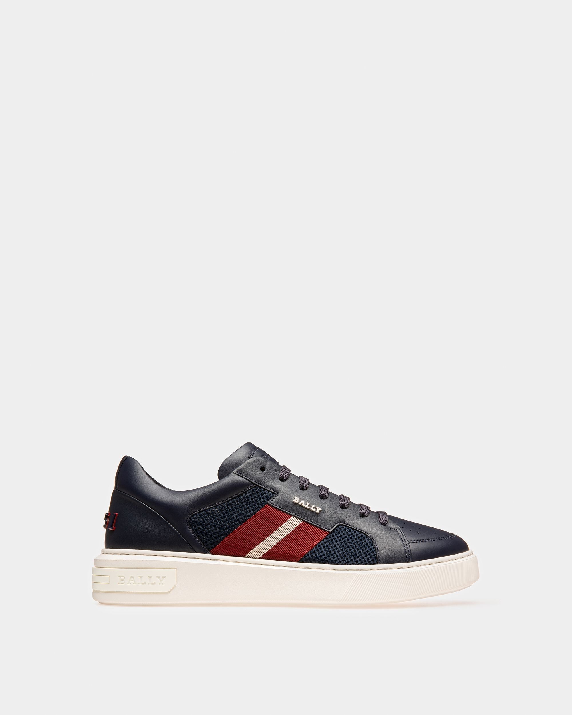 Bally Global - Melys Leather Sneakers In Navy - Blue