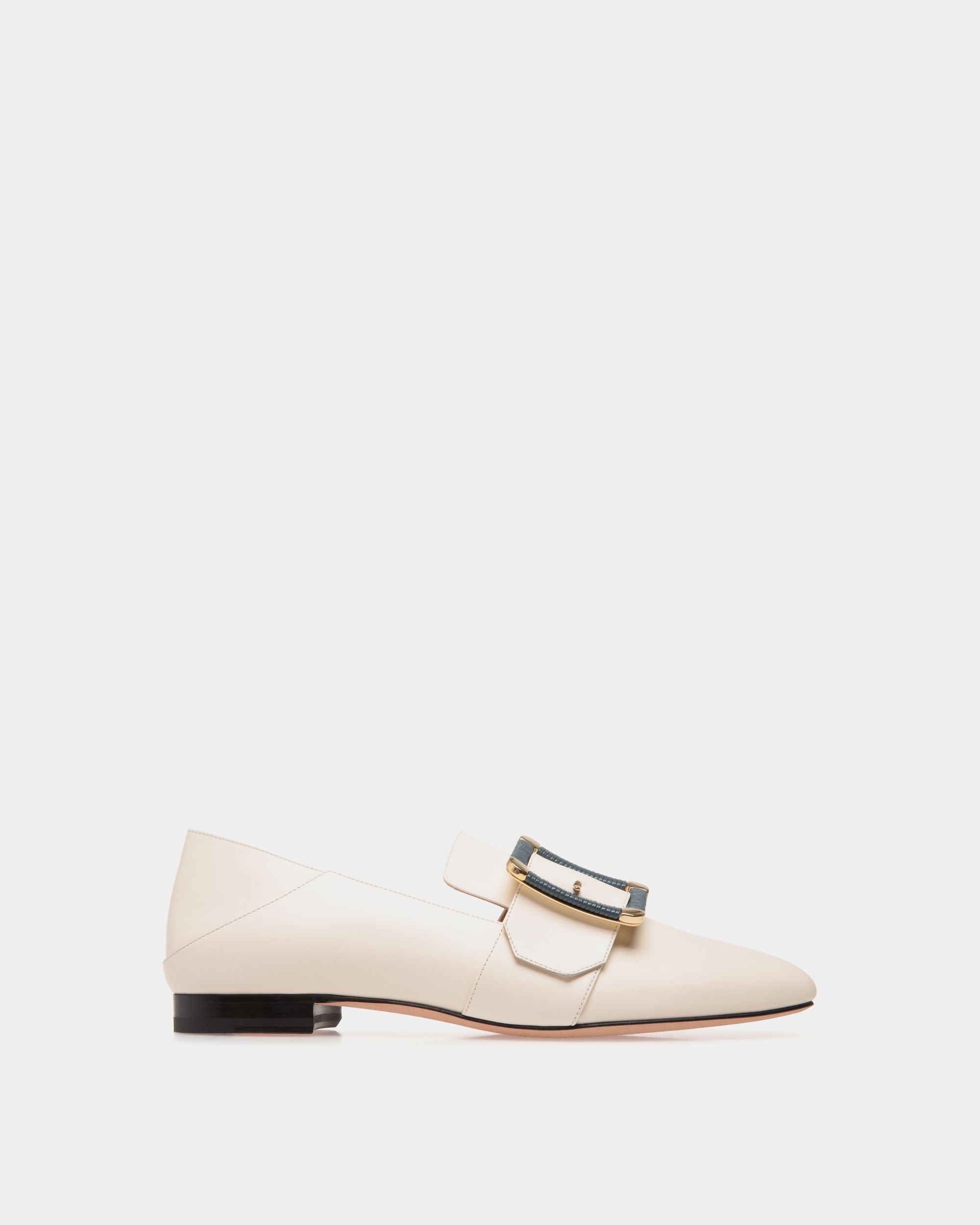 Bally Global - Bell Du Jour Flats In White Leather - White