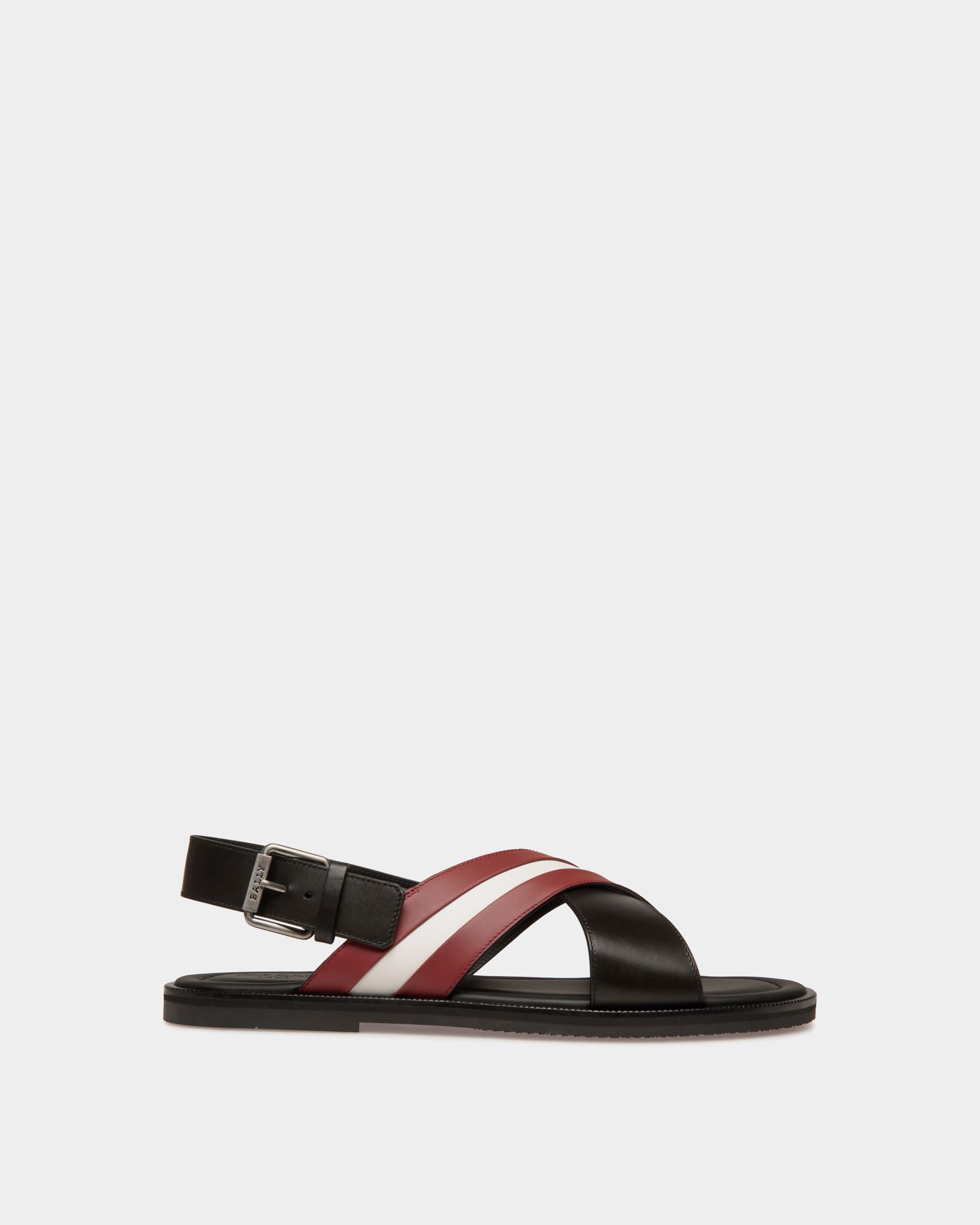 Bally Global - Sandale Glide En Cuir Noir - Noir