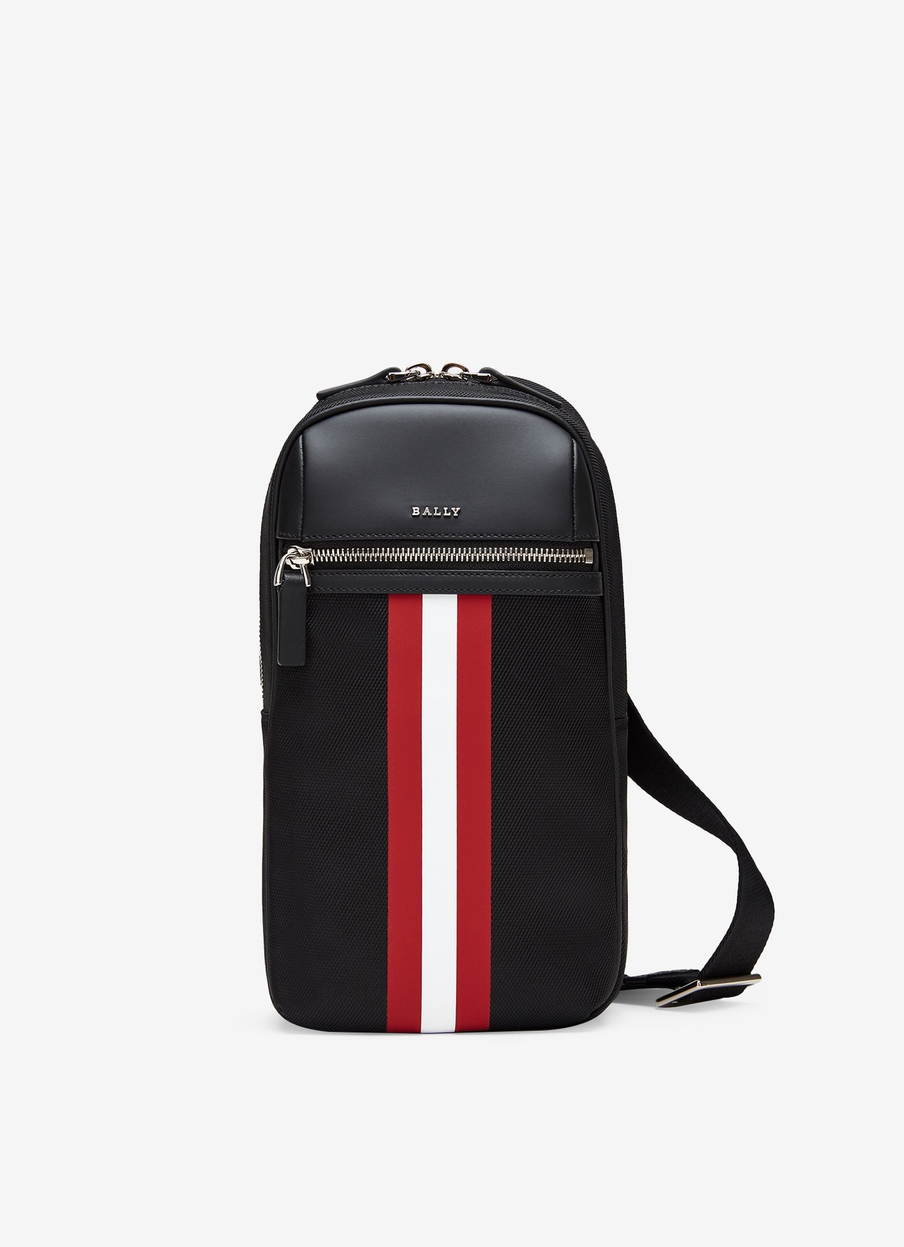 Bally Global - Sling Bag En Toile Noire - Noir
