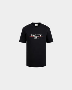 T-Shirt In Black Cotton