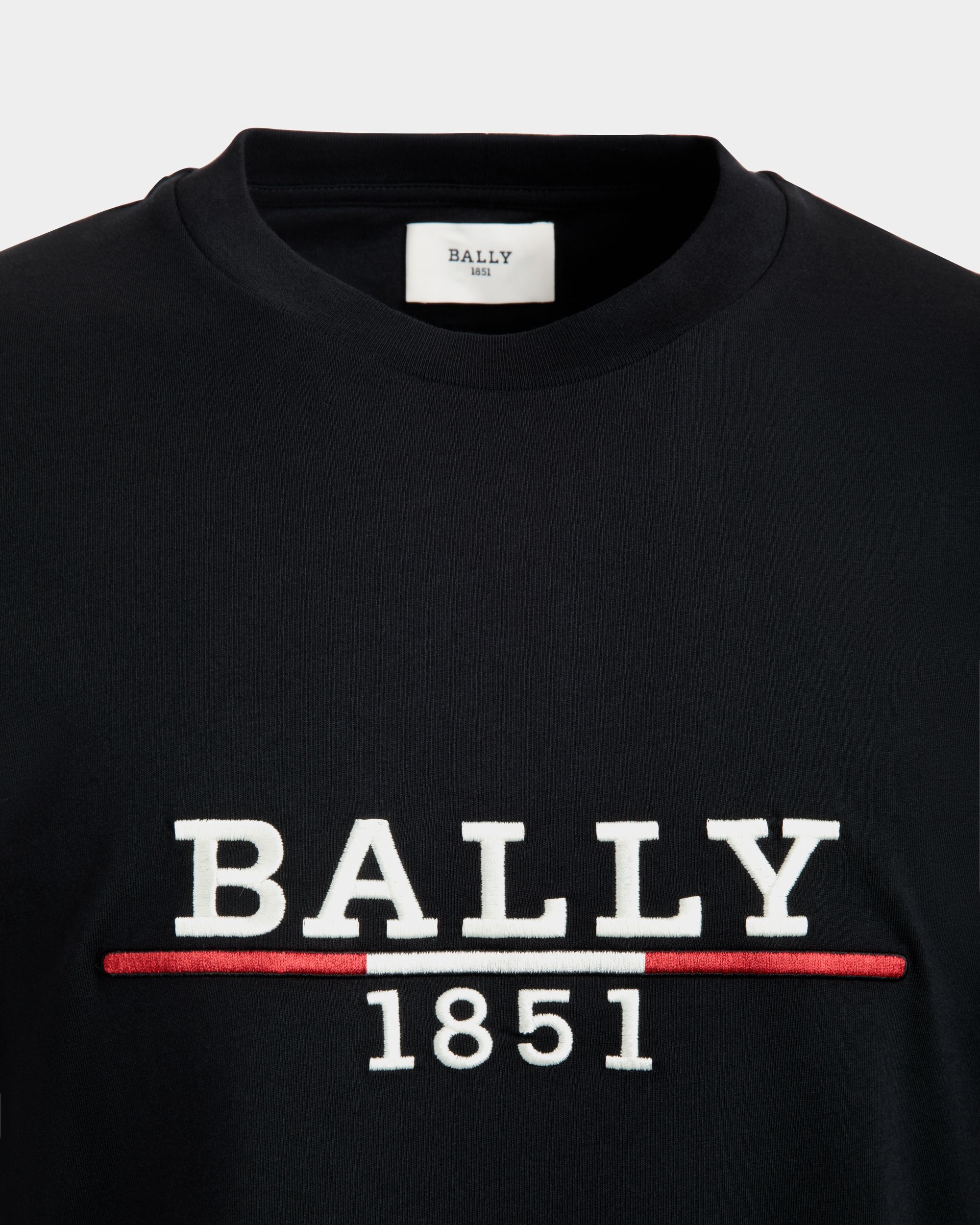 Bally Global - T-Shirt In Black Cotton - Black