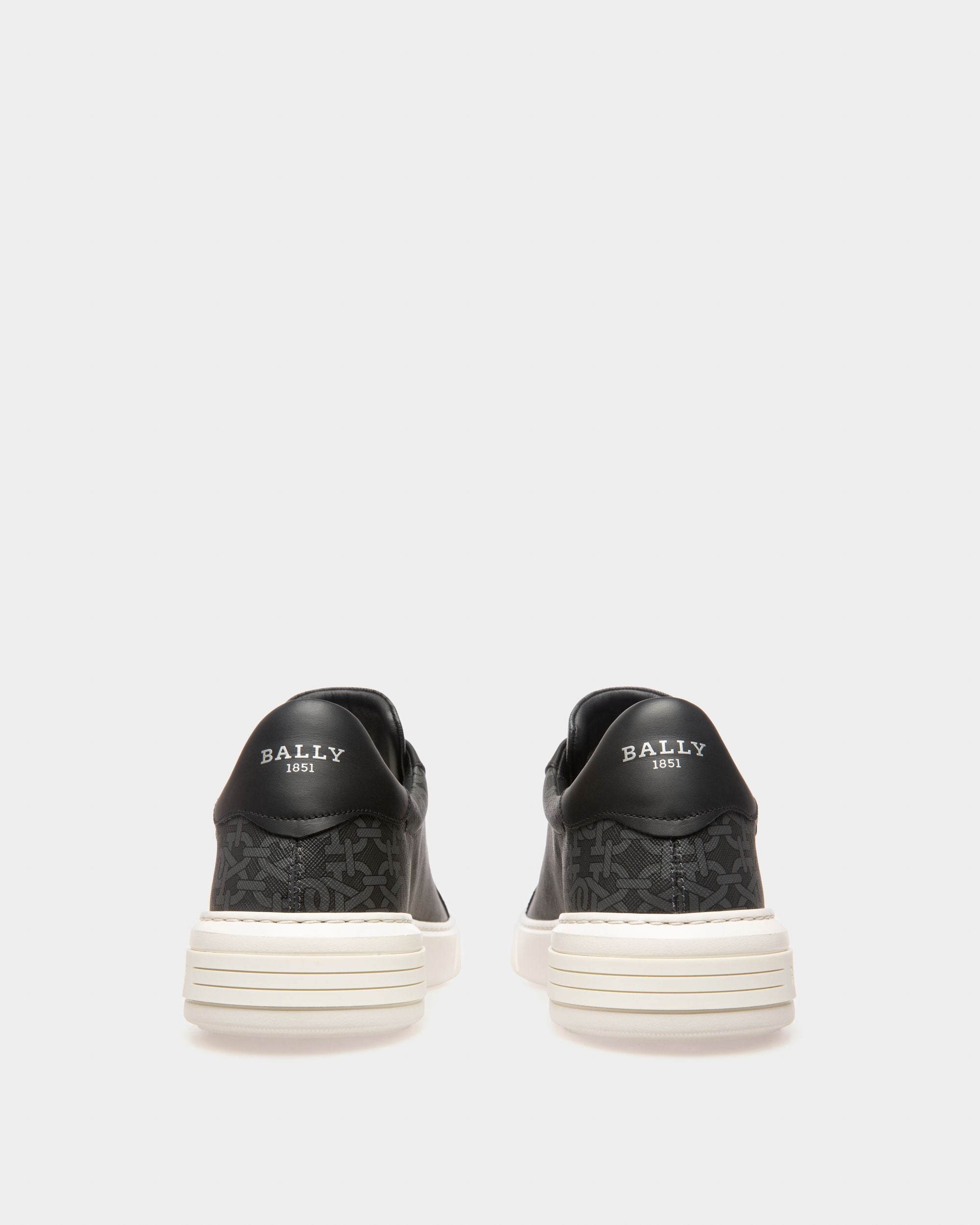 Bally Global - Miky Zapatillas De Piel Y Algodón En Gris - Multicolor