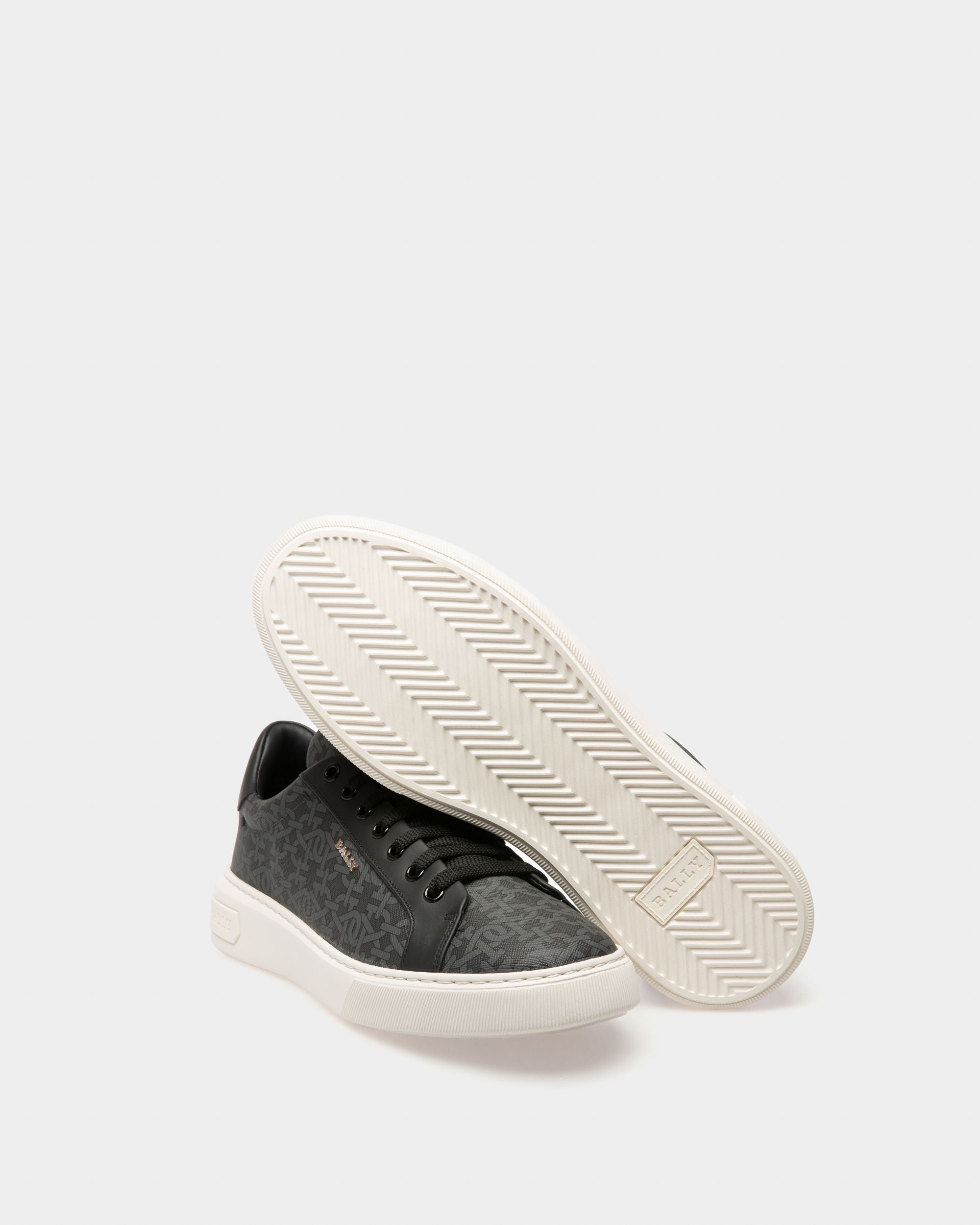 Bally Global - Miky Zapatillas De Piel Y Algodón En Gris - Multicolor