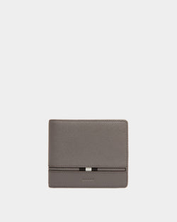 Wallet In Grey Bovine Split