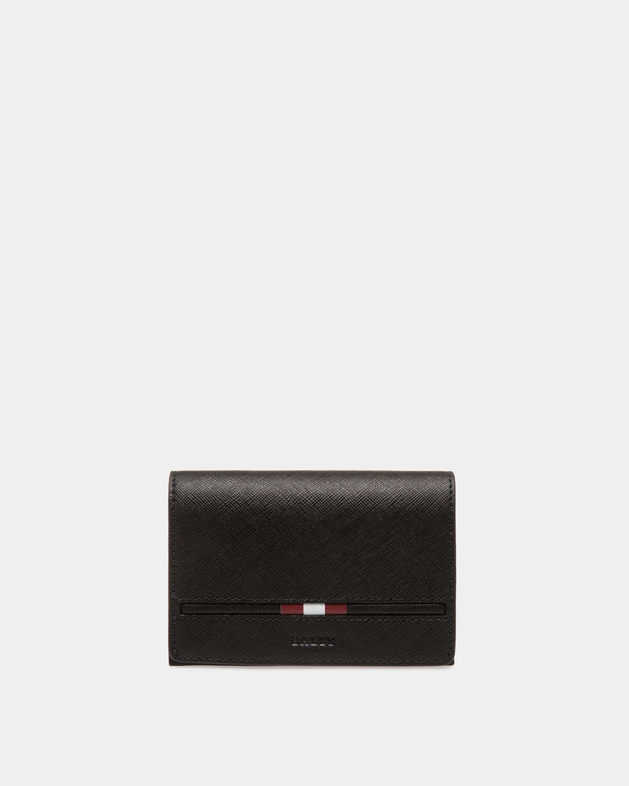 Bally Global - Business Card Holder In Black Leather - Black