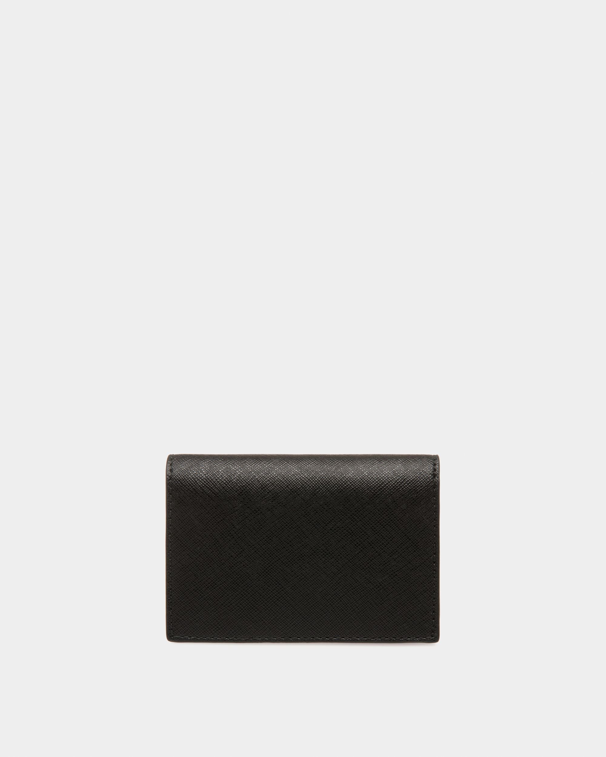 Bally Global - Business Card Holder In Black Leather - Black