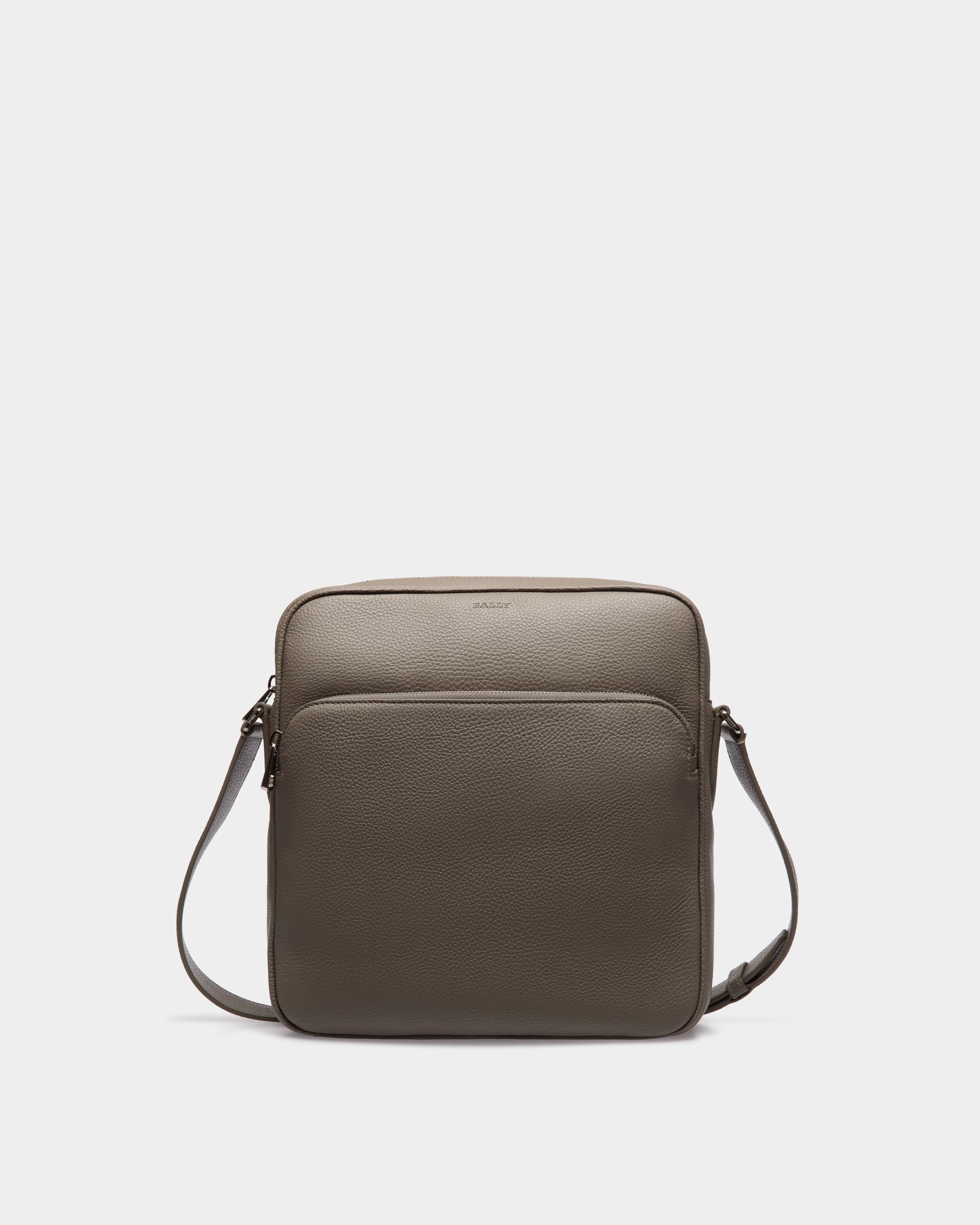 Bally Global - Crossbody Bag in Beige Grained Leather - Brown