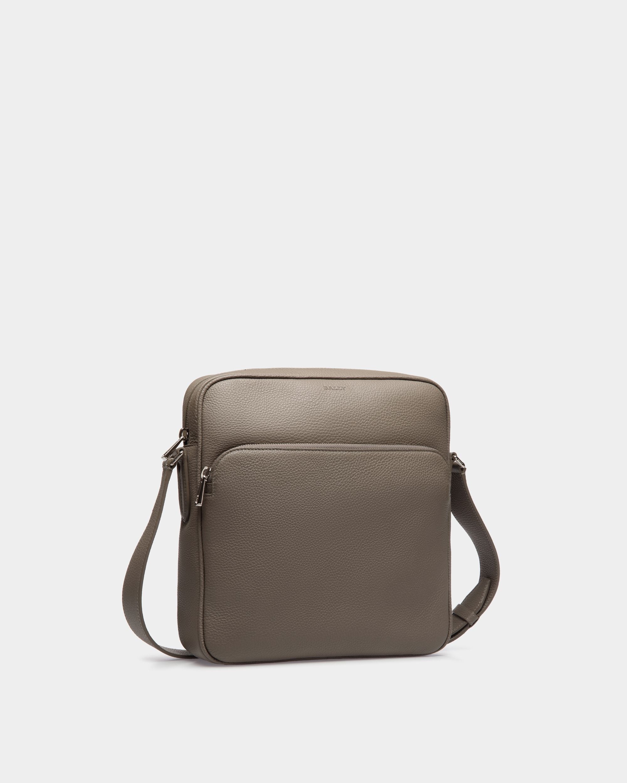 Bally Global - Crossbody Bag in Beige Grained Leather - Brown