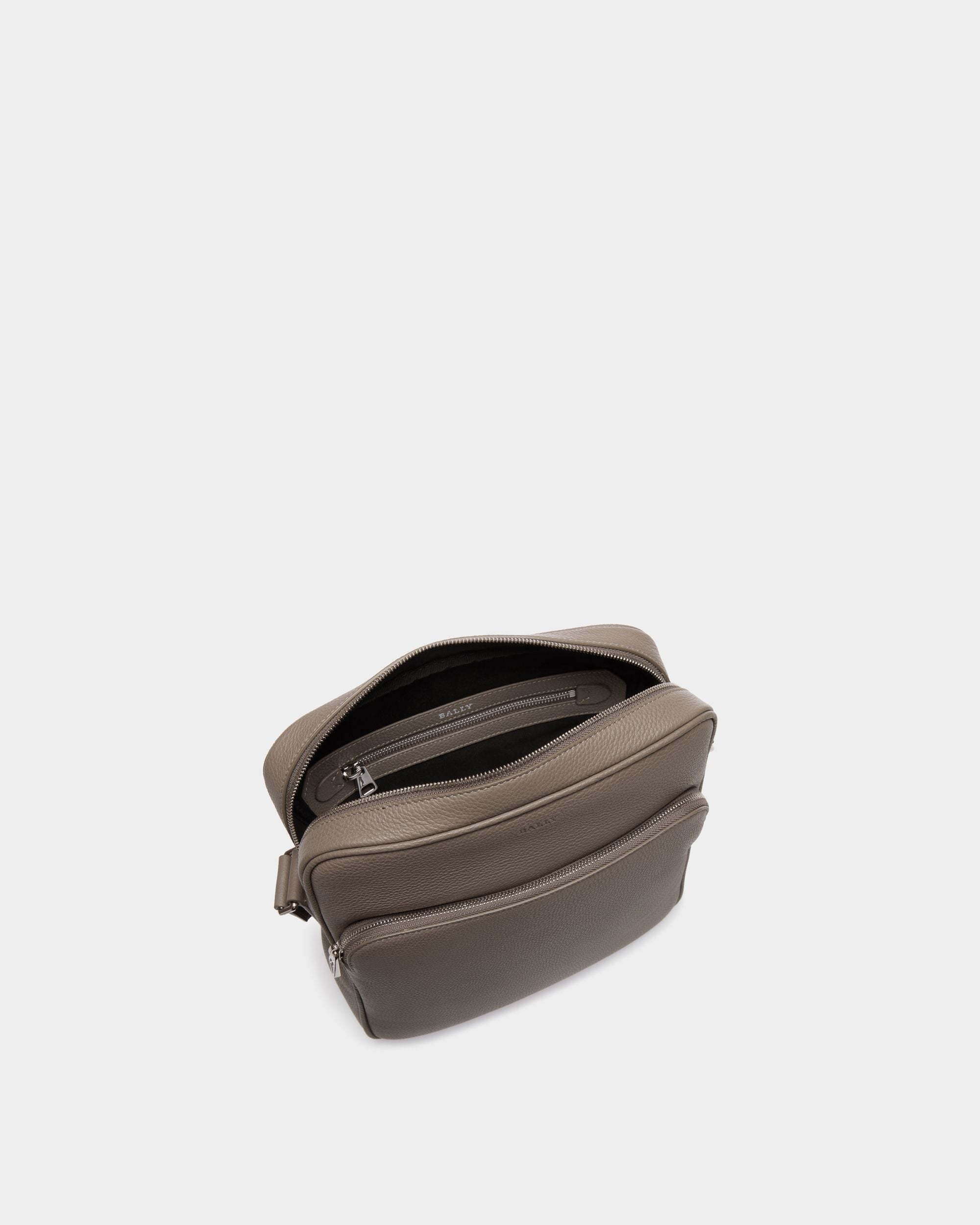 Bally Global - Crossbody Bag in Beige Grained Leather - Brown