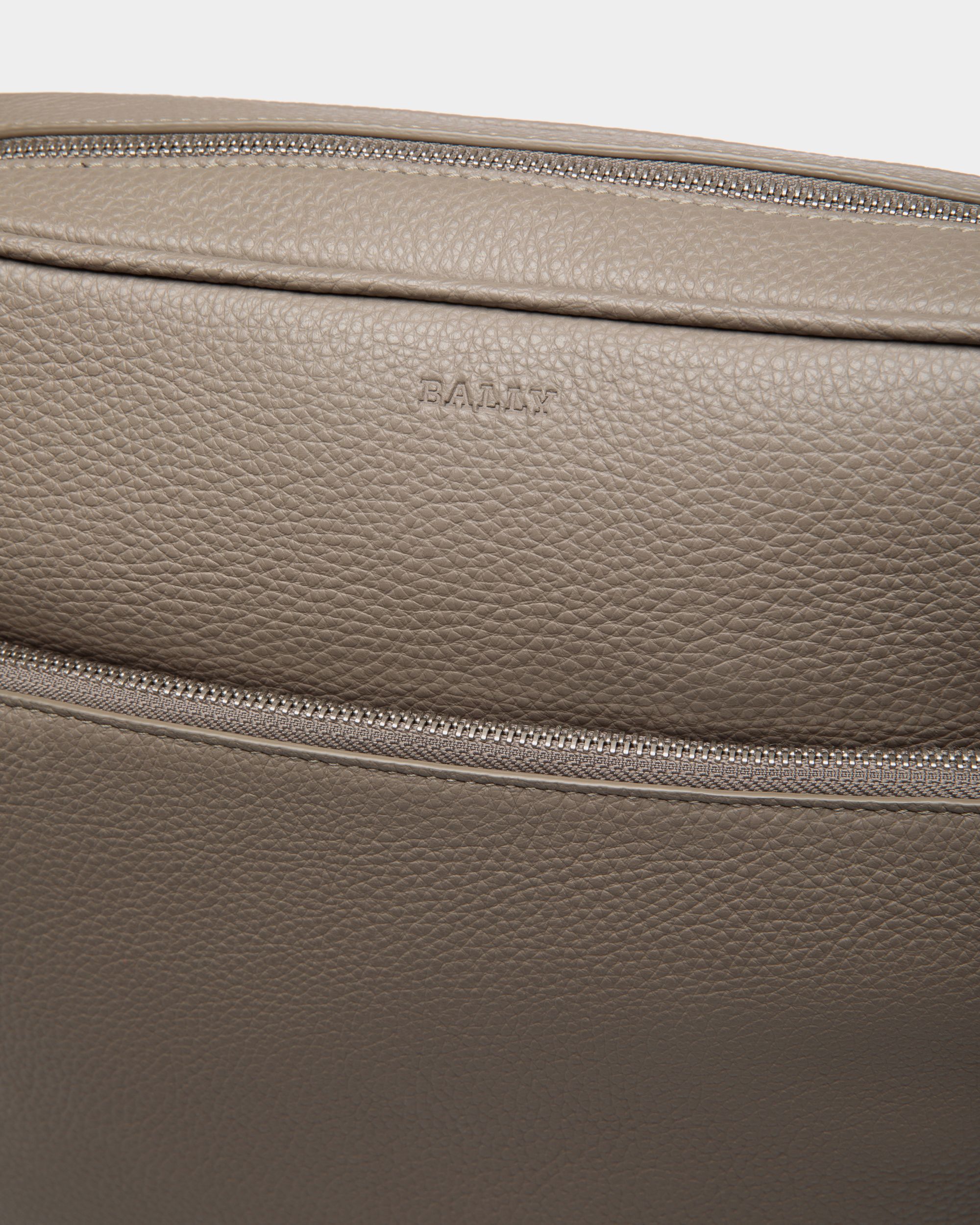 Bally Global - Crossbody Bag in Beige Grained Leather - Brown