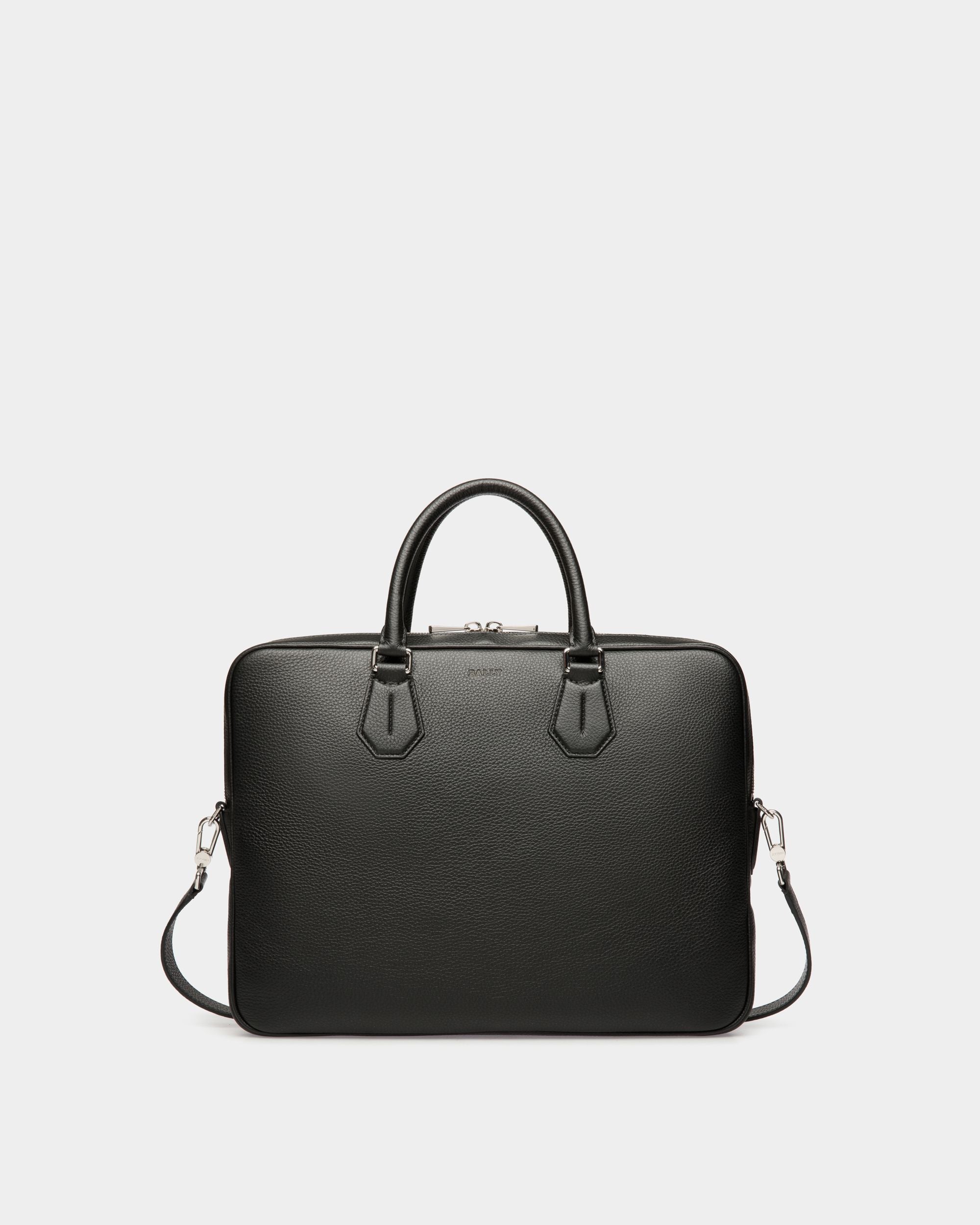 Bally Global - Business Bag In Black Leather - Black