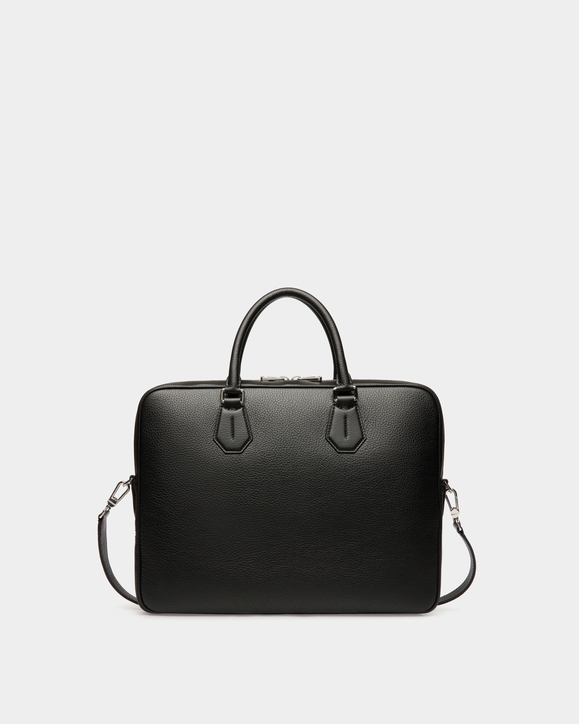 Bally Global - Business Bag In Black Leather - Black