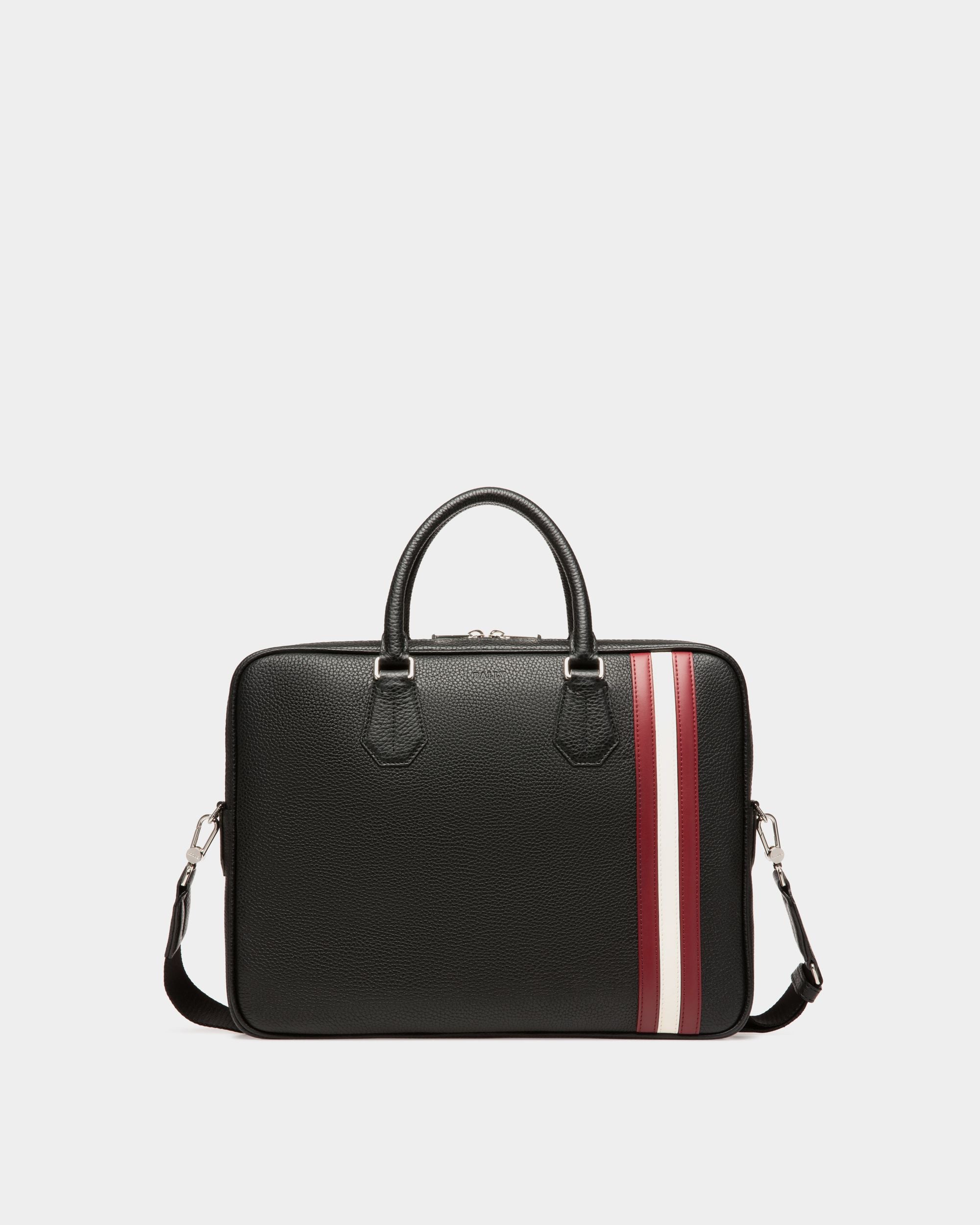 Bally Global - Men's Black Business Casual Briefcase Handbag - Black