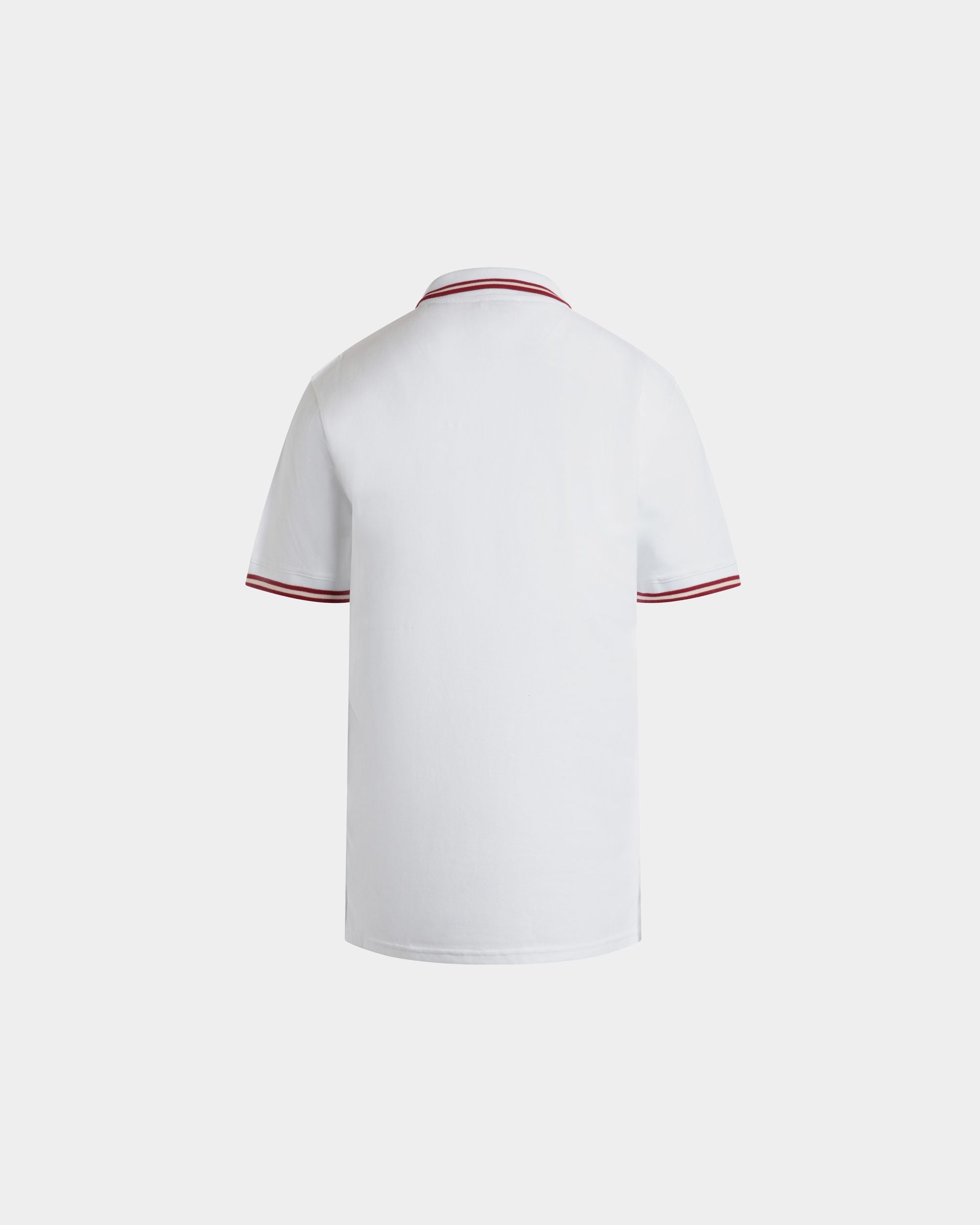 Bally Global - Polo Shirt in White Piqué-Knit Cotton - White