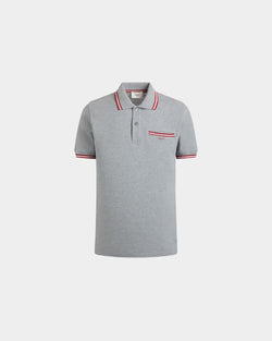 Polo In Silver Cotton