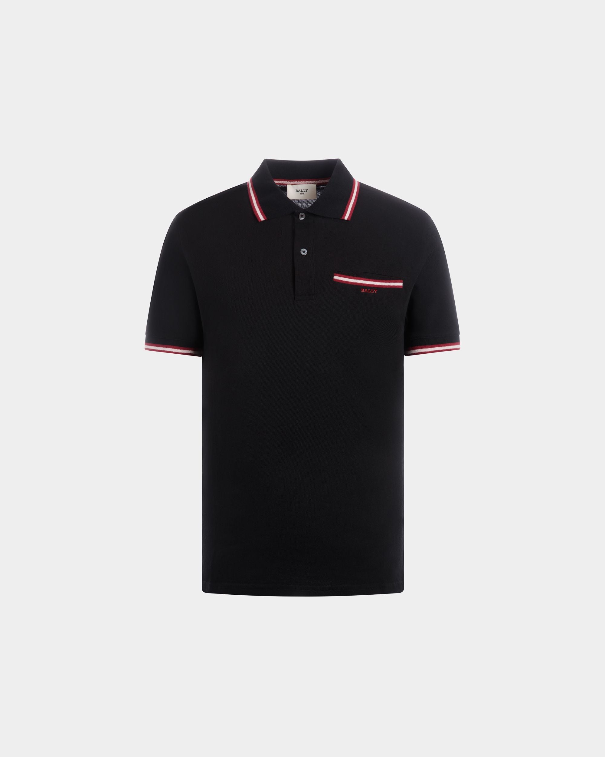 Bally Global - Polo In Black Cotton - Black