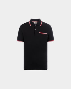 Polo In Black Cotton