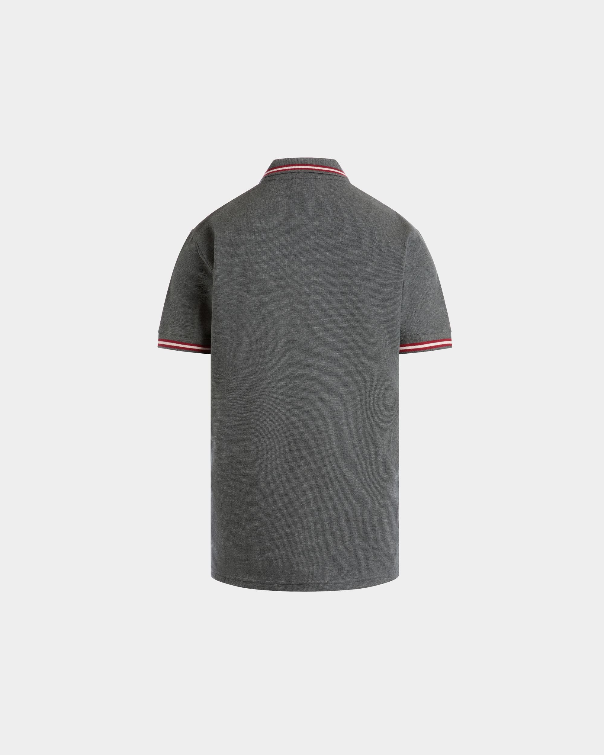 Bally Global - Polo En Maille Piquée De Coton Gris - Gris