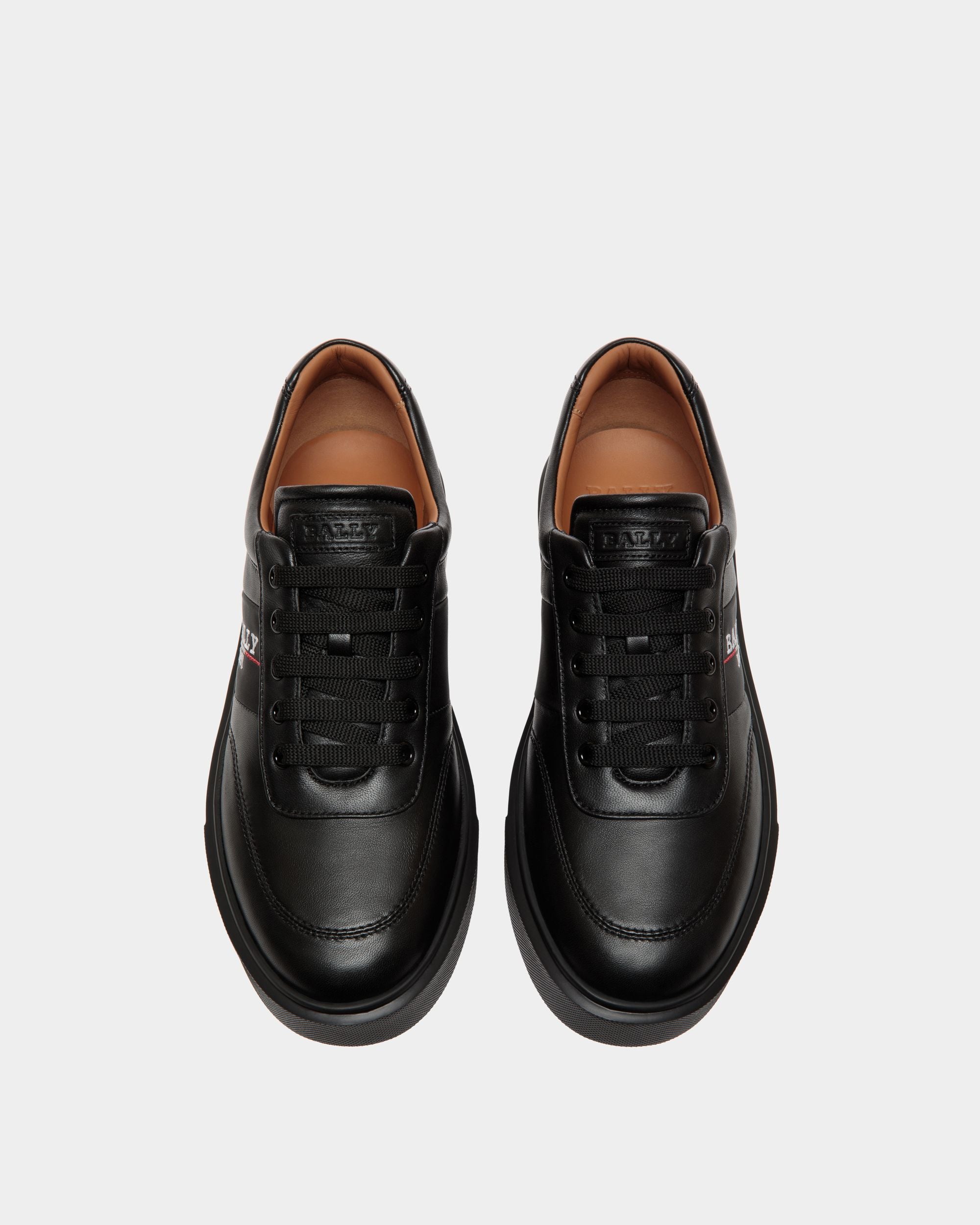 Bally Global - Zapatilla De Piel Negra - Negro