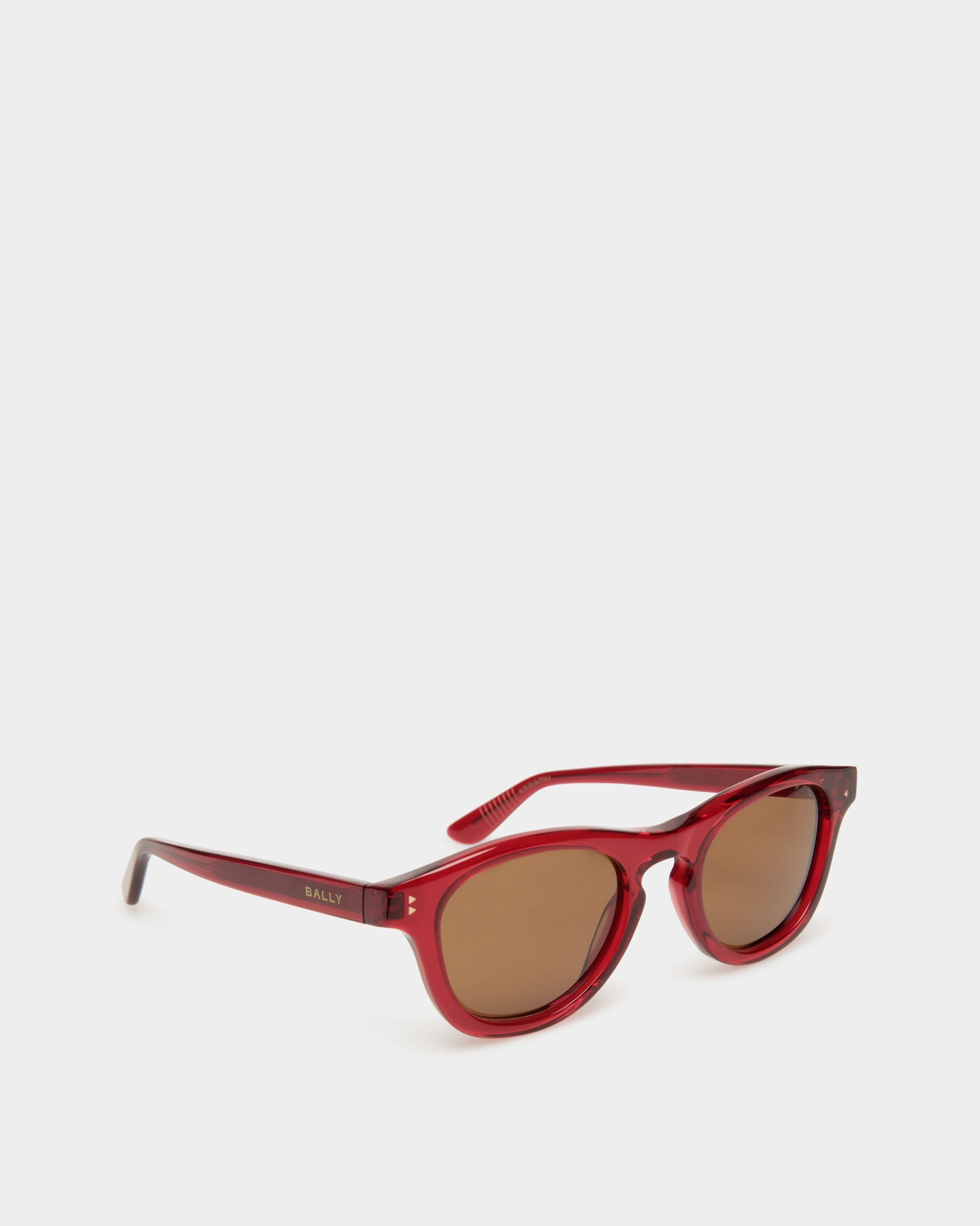 Bally Global - Dieter Sunglasses In Red Acetate - Red