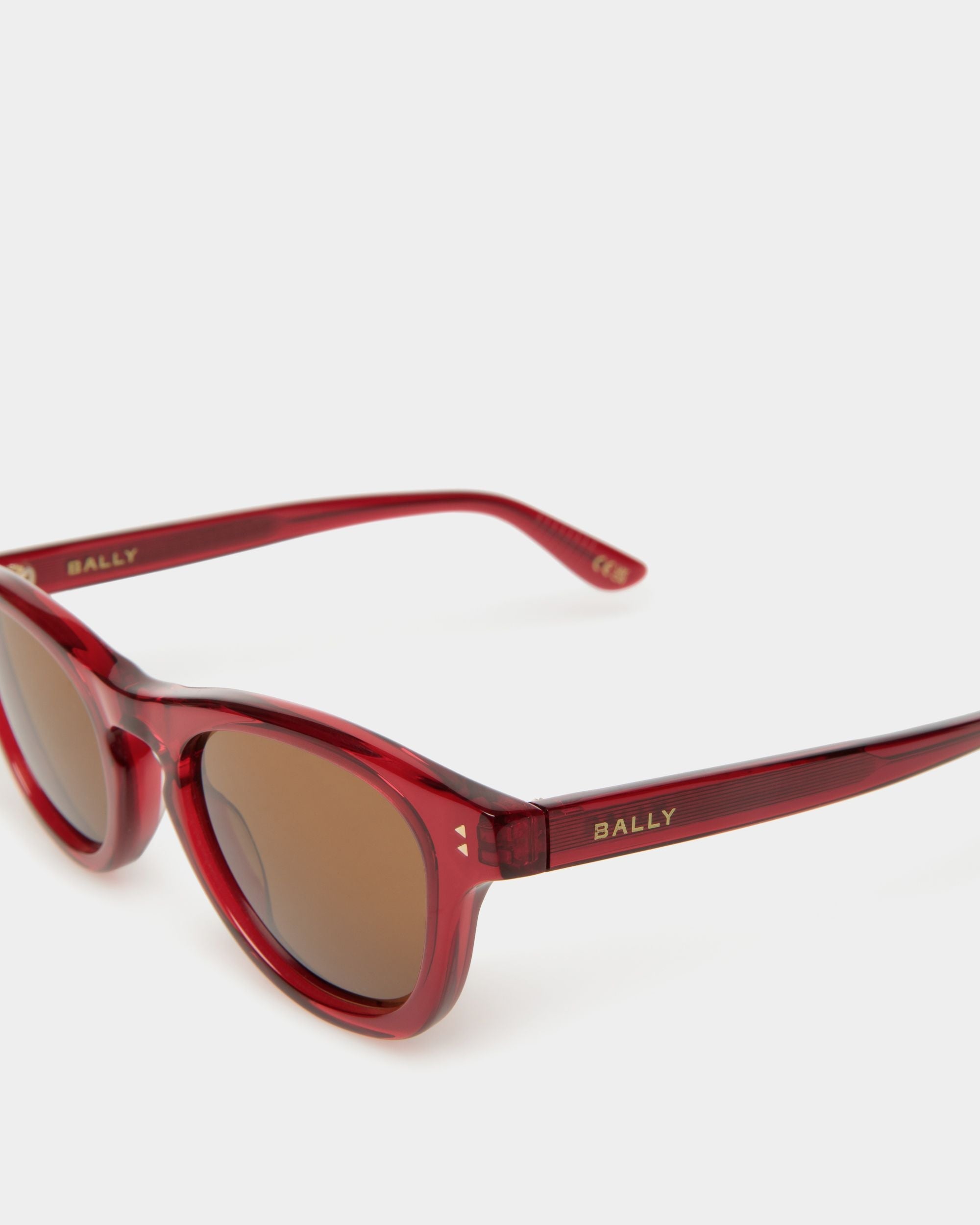 Bally Global - Dieter Sunglasses In Red Acetate - Rouge
