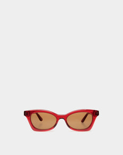 Lunettes De Soleil Sue En Acétate Rouge