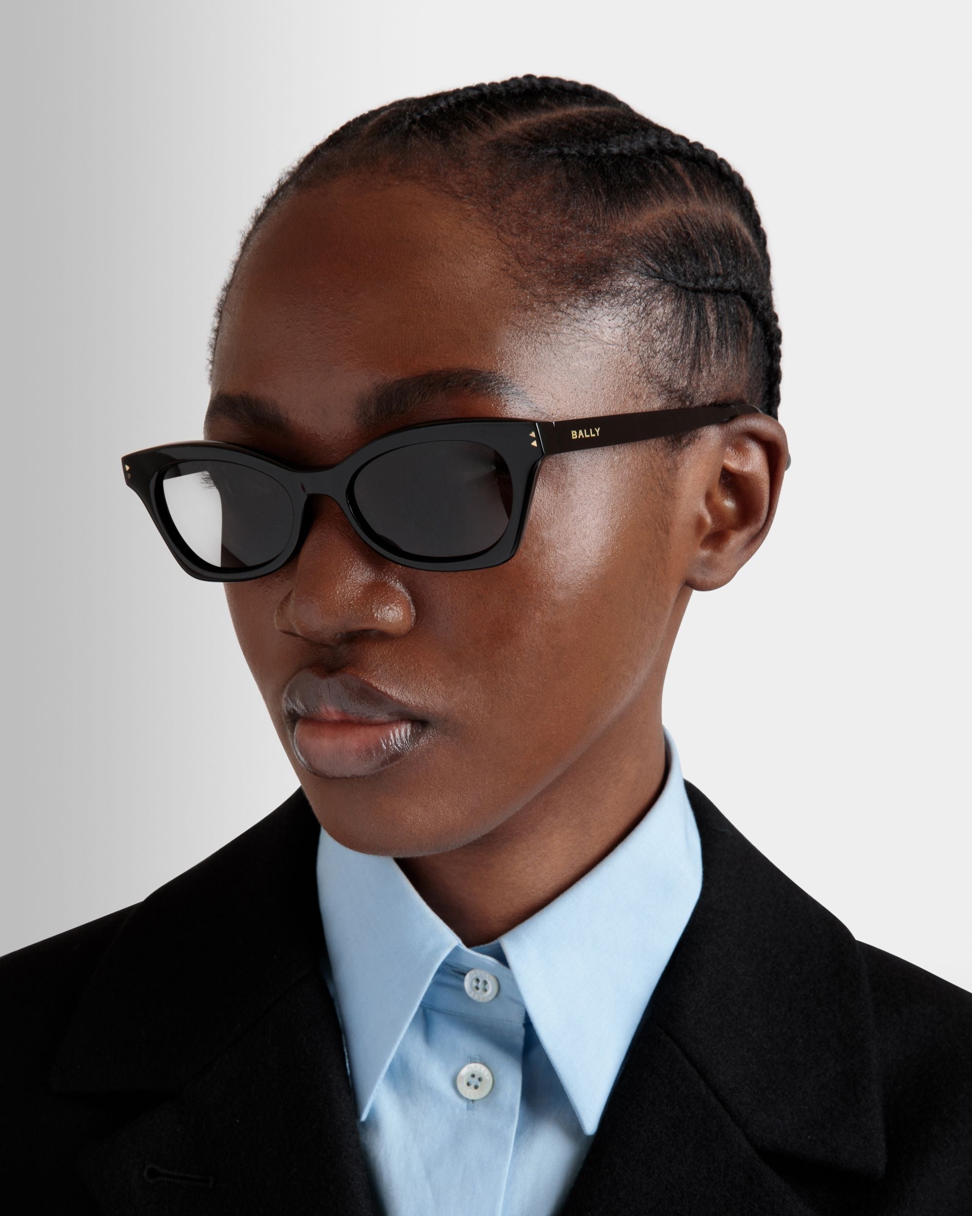 Bally Global - Sue Sunglasses In Black Acetate - Black