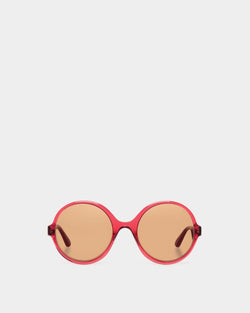 Lunettes De Soleil Ursula En Acétate Rouge