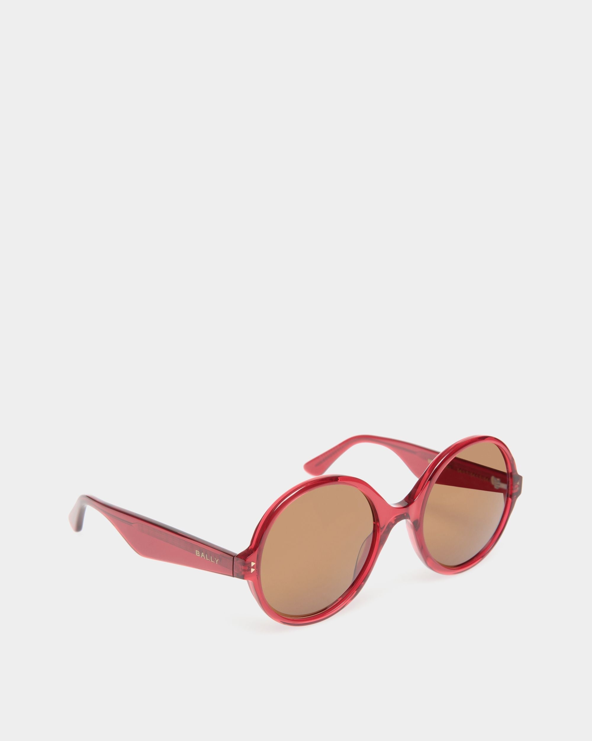 Bally Global - Lunettes De Soleil Ursula En Acétate Rouge - Rouge
