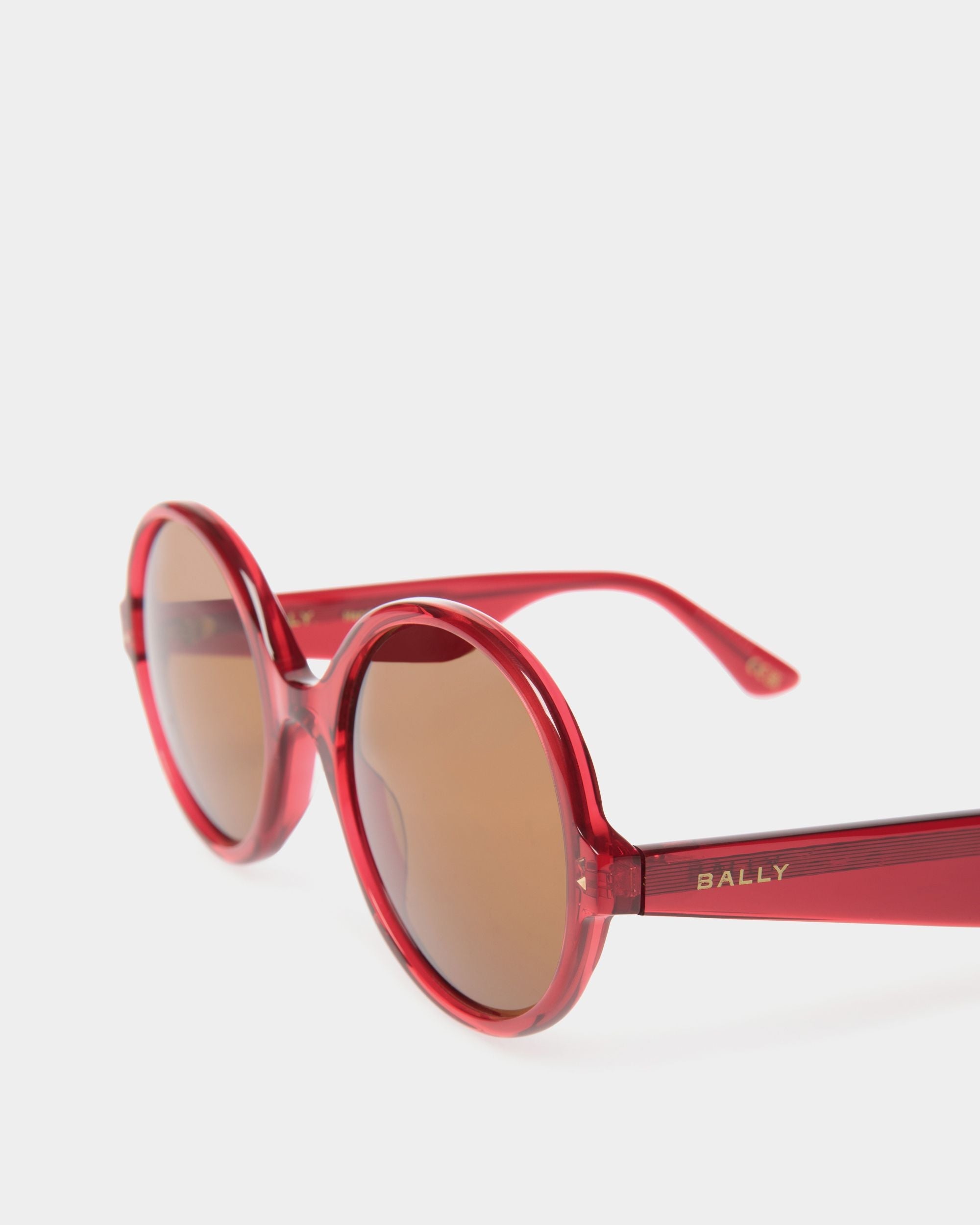 Bally Global - Lunettes De Soleil Ursula En Acétate Rouge - Rouge