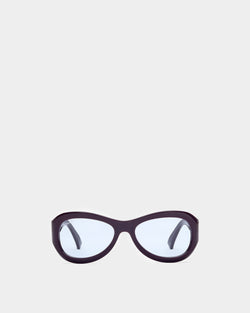 Maurice Acetate Sunglasses in Purple and Blue