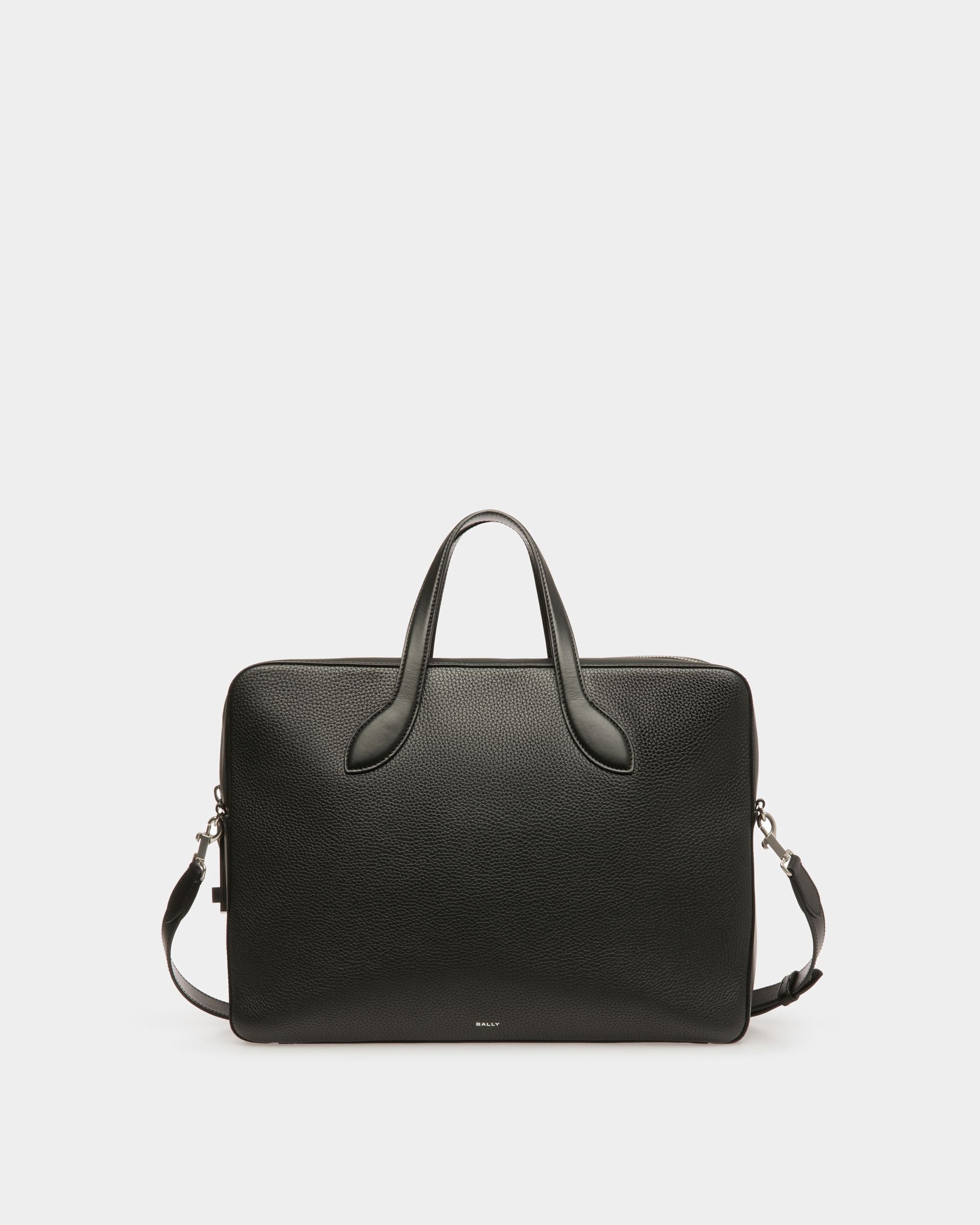 Bally Global - Cartable Lago En Cuir Noir - Noir