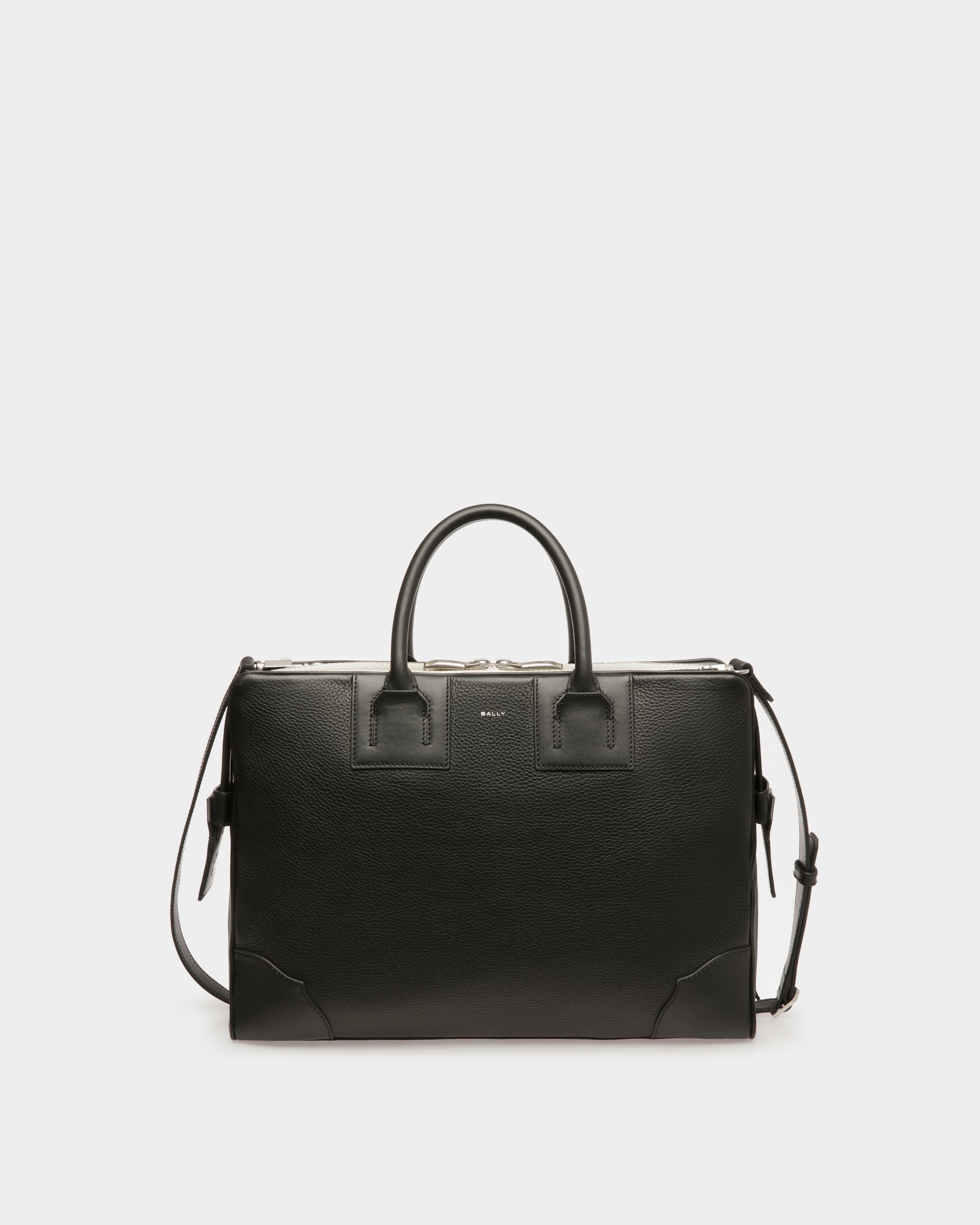 Bally Global - Cartable Ribbon En cuir noir - Noir