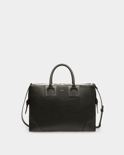 Ribbon Briefcase In Black Leather