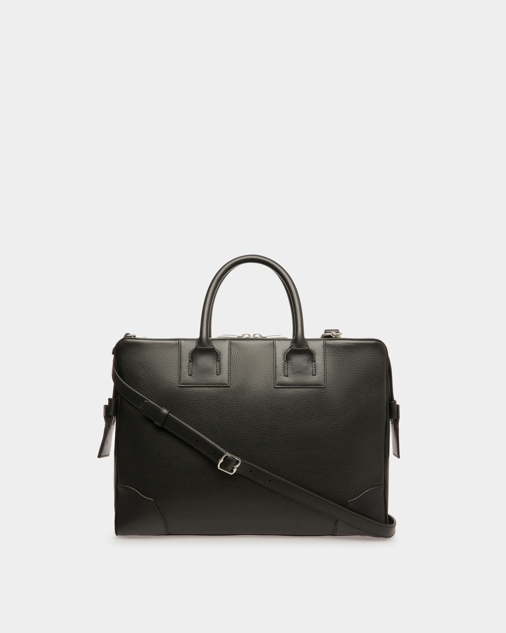 Bally Global - Cartable Ribbon En cuir noir - Noir