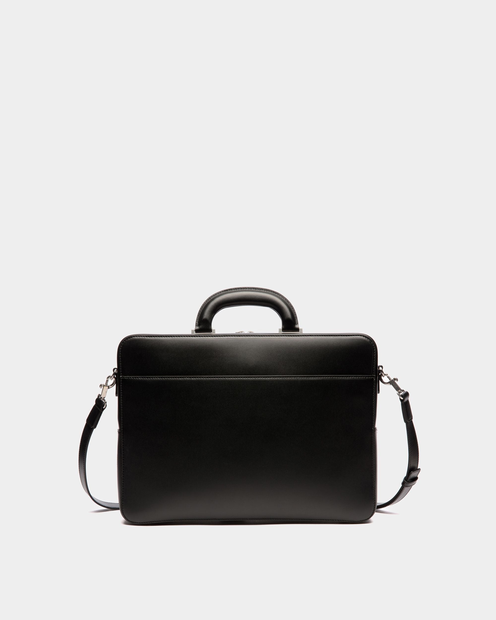 Bally Global - Cartable Busy Bally En Cuir Noir - Noir