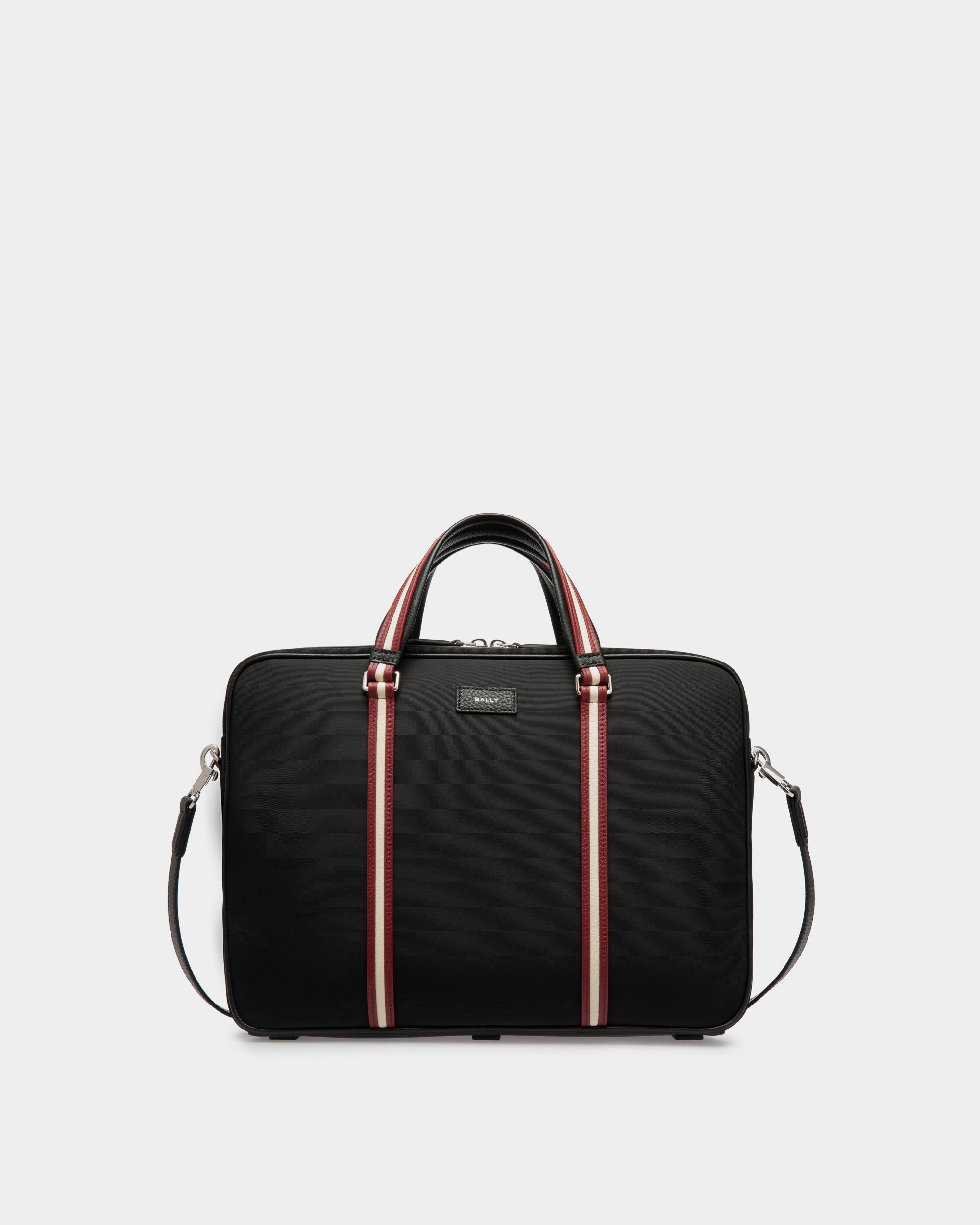 Bally Global - Code Briefcase In Black Nylon - Black